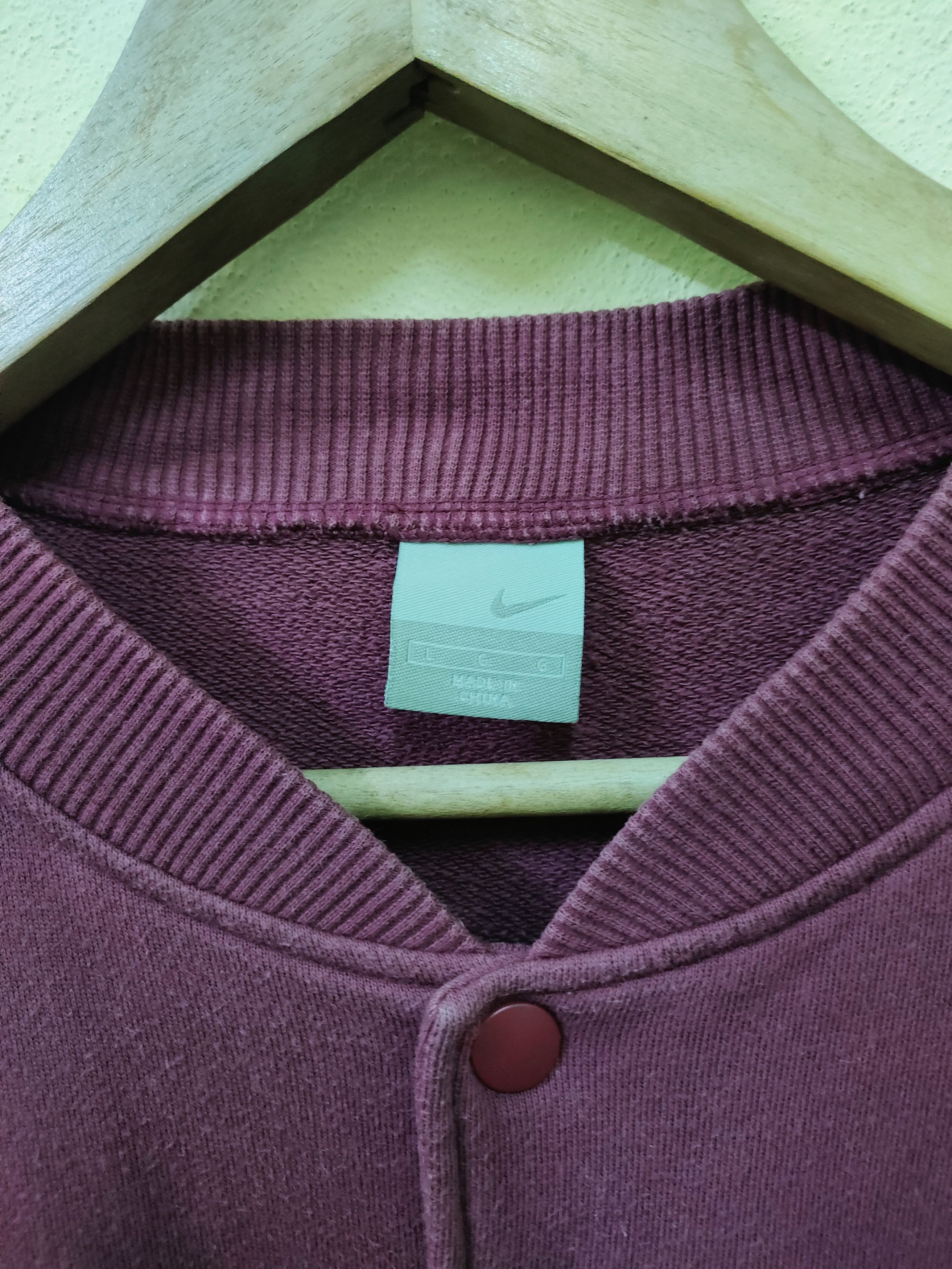Nike × Vintage Vintage Nike Small Swoosh Button Up Sweeter Size US L / EU 52-54 / 3 - 6 Thumbnail