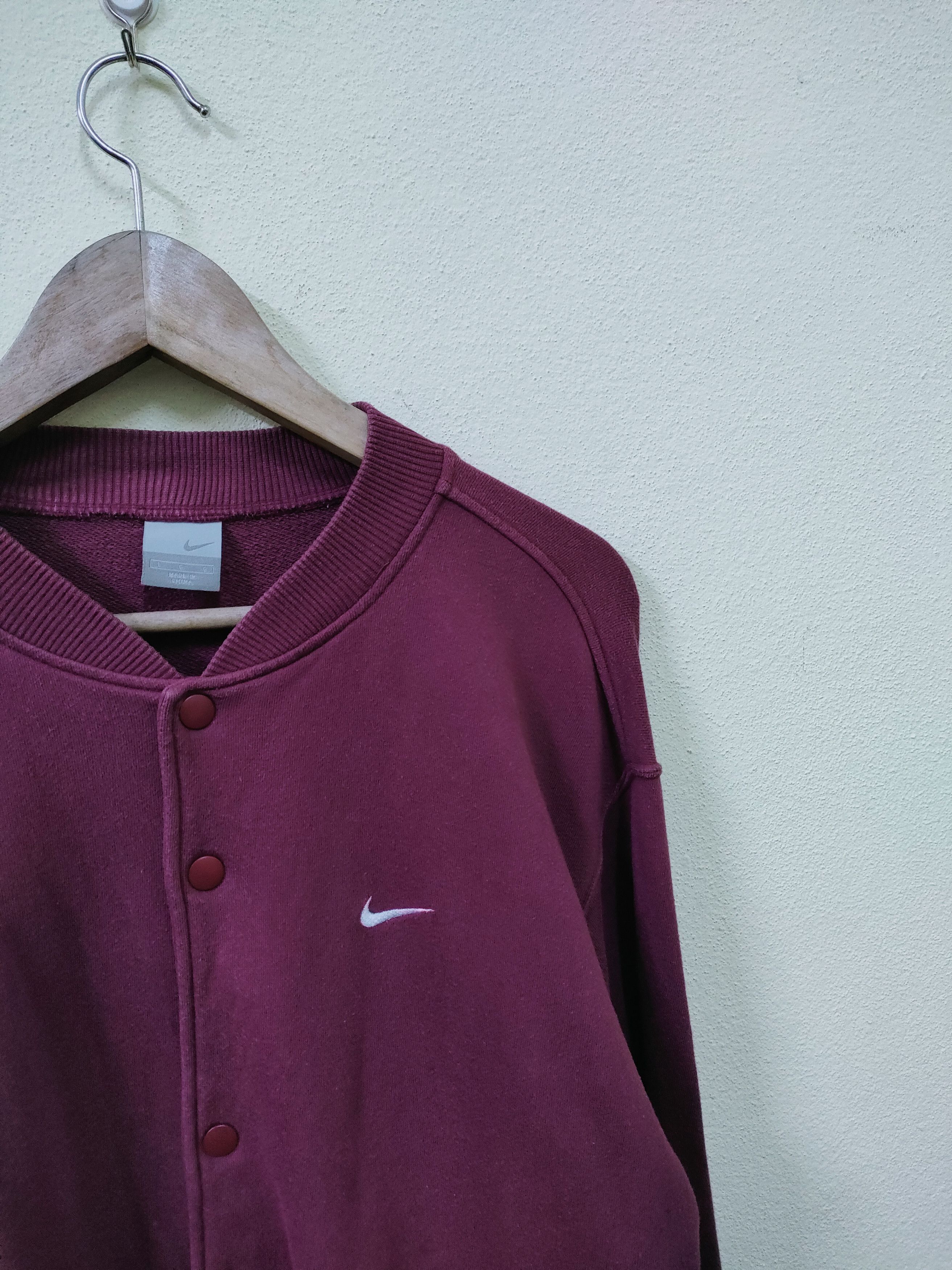 Nike × Vintage Vintage Nike Small Swoosh Button Up Sweeter Size US L / EU 52-54 / 3 - 5 Thumbnail