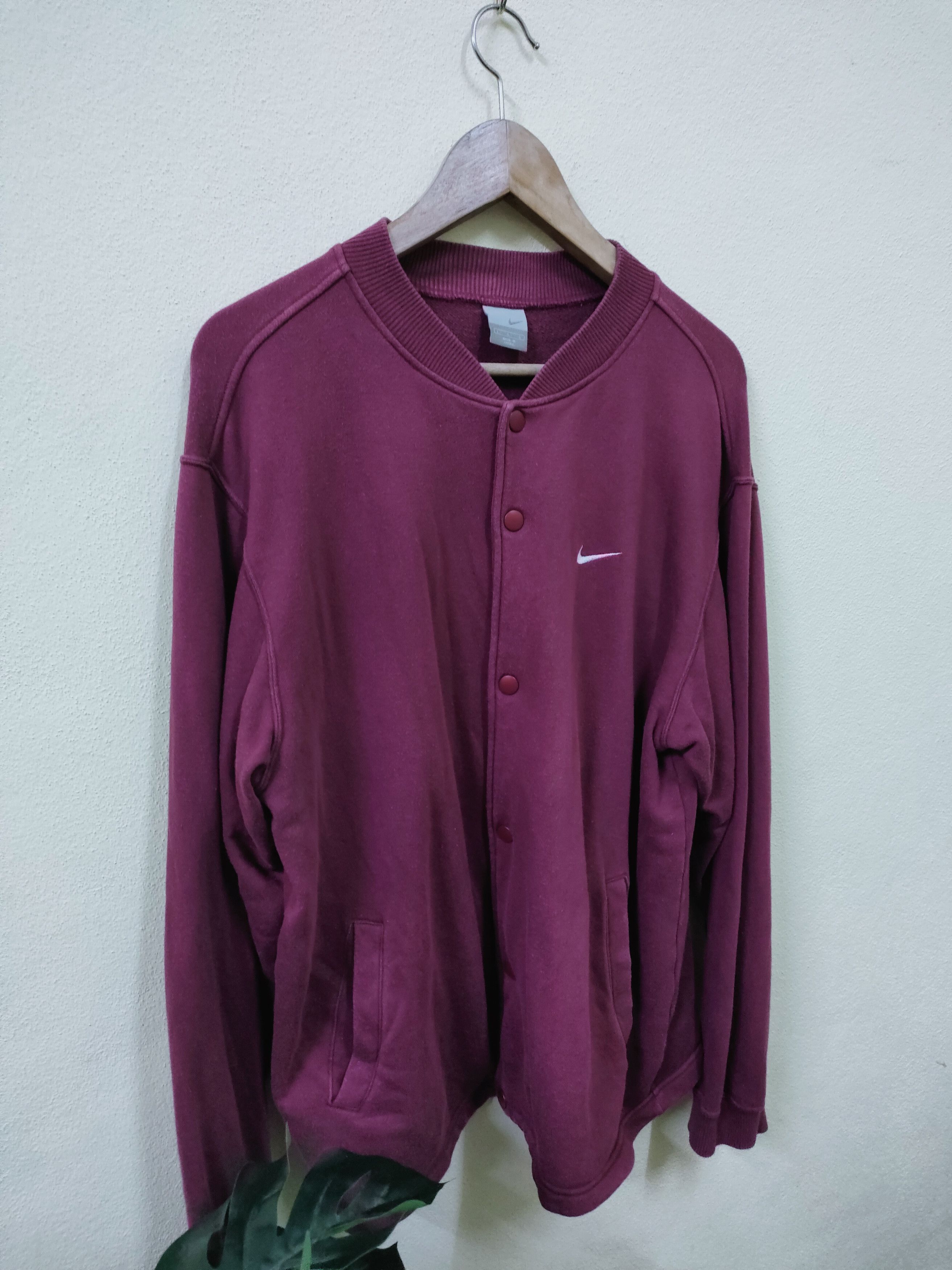 Nike × Vintage Vintage Nike Small Swoosh Button Up Sweeter Size US L / EU 52-54 / 3 - 3 Thumbnail