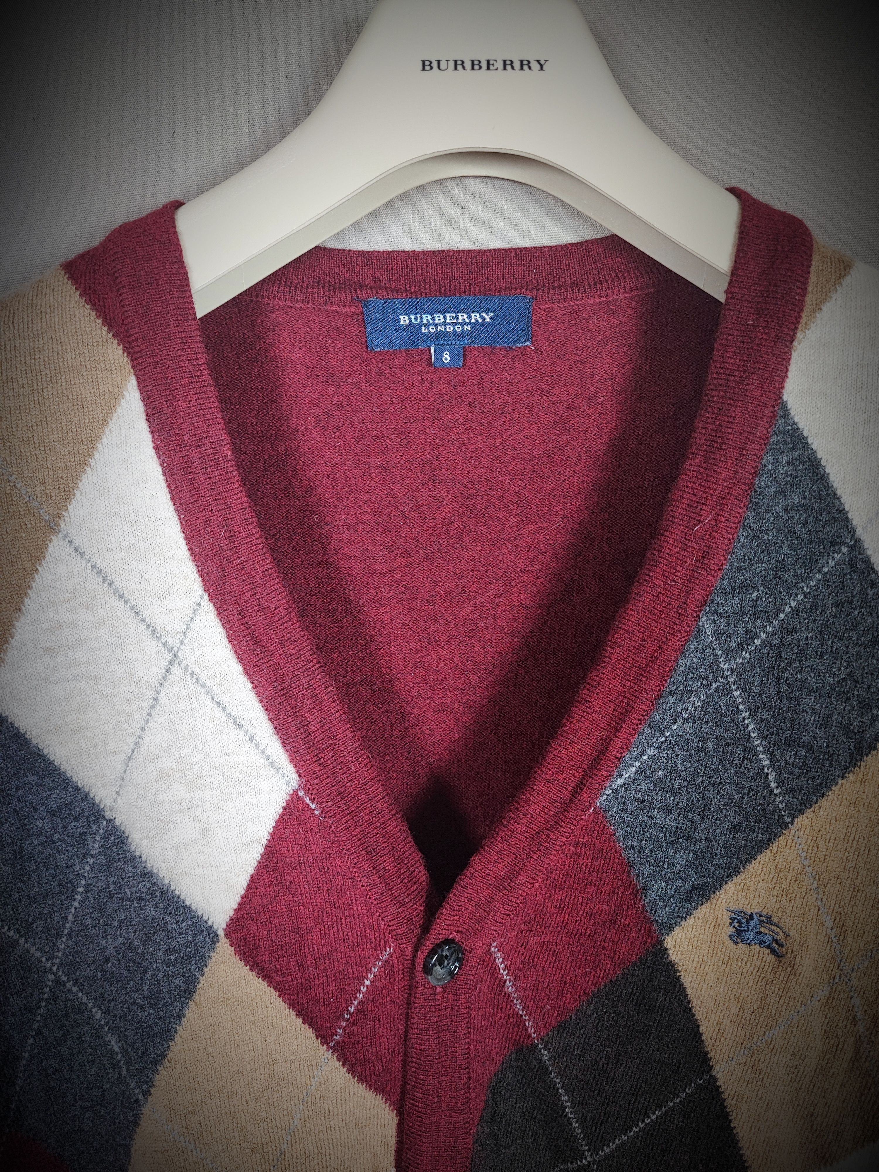 Burberry Cardigan Burberry very rare (wool) Size US L / EU 52-54 / 3 - 3 Thumbnail
