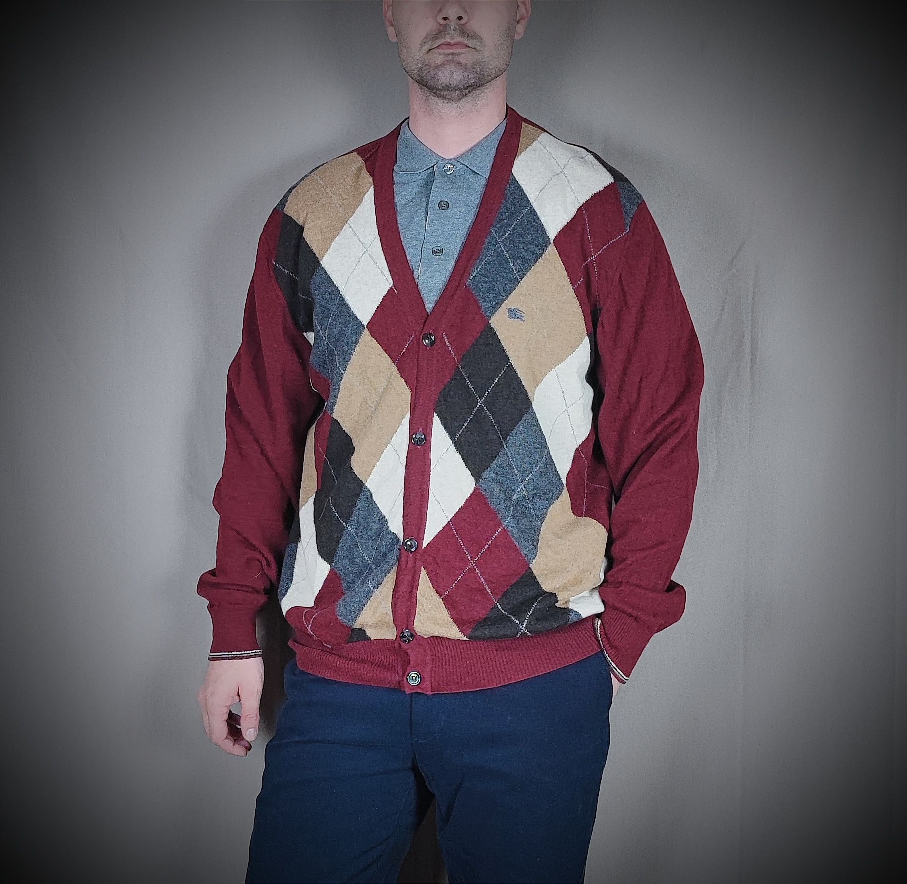 Burberry Cardigan Burberry very rare (wool) Size US L / EU 52-54 / 3 - 1 Thumbnail