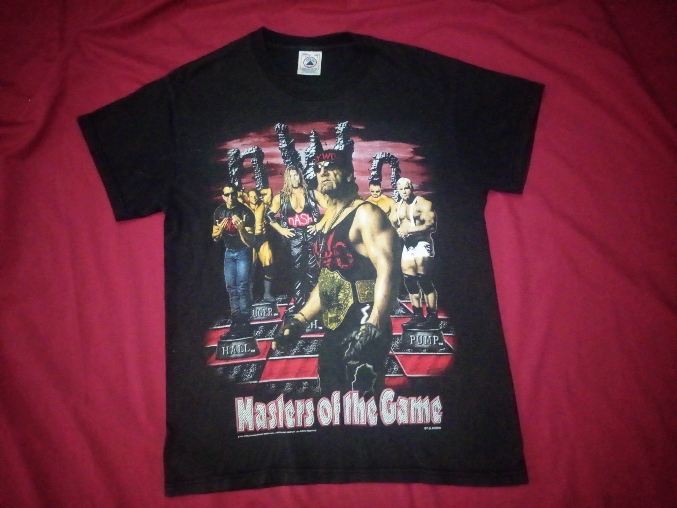 Vintage Vtg 90s WWC WWF ECW NWO Hulk Hogan Kevin Nash Scott Hall Size US S / EU 44-46 / 1 - 2 Thumbnail