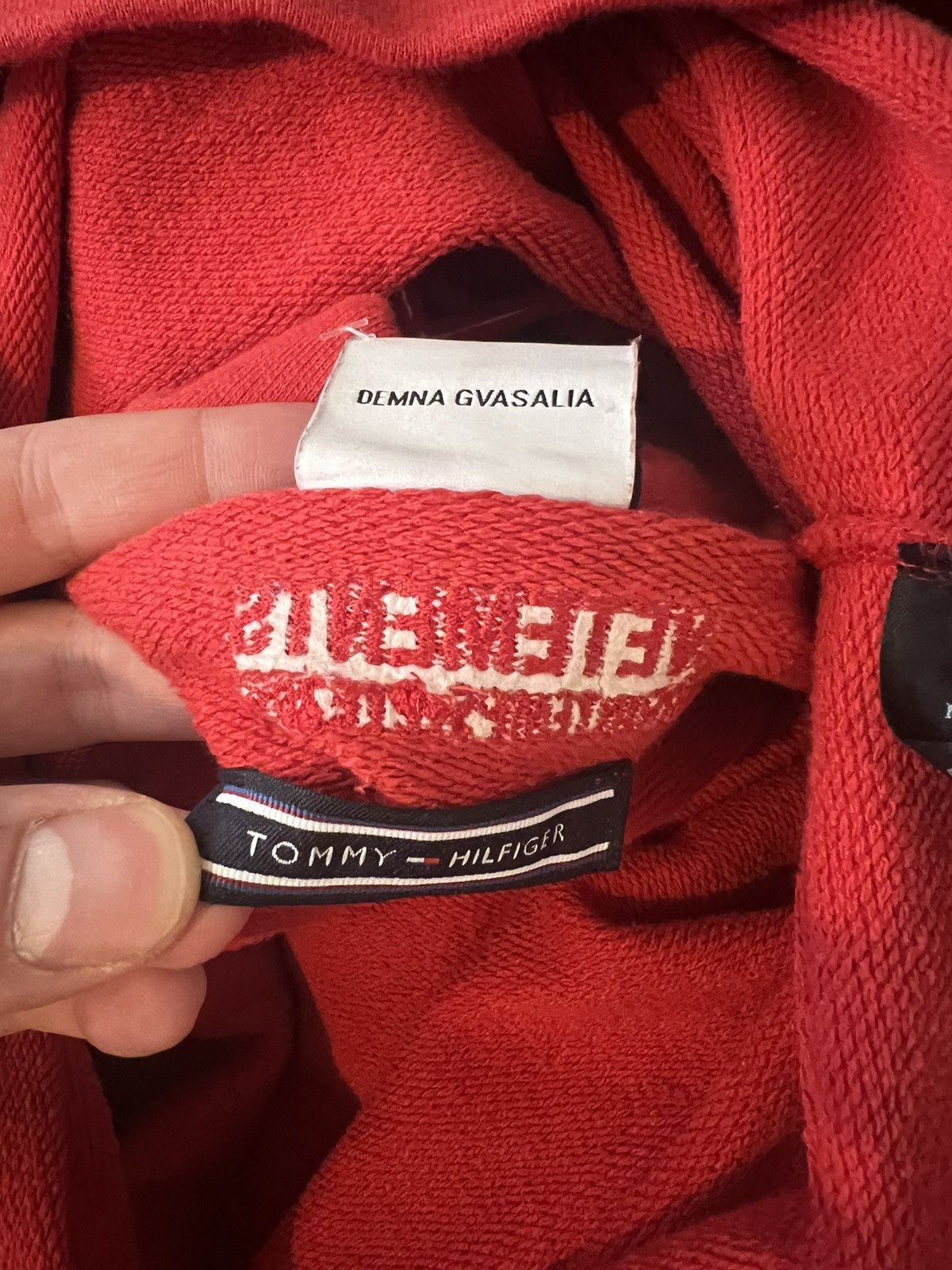 Tommy Hilfiger × Vetements Vetements x Tommy Hilfiger double sleeve hoodie Size US XS / EU 42 / 0 - 5 Thumbnail