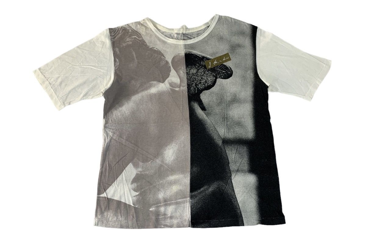 Arts & Science Rare 90s Ikuko Japanese Designer 2 Tone Design Tee Size M / US 6-8 / IT 42-44 - 1 Thumbnail