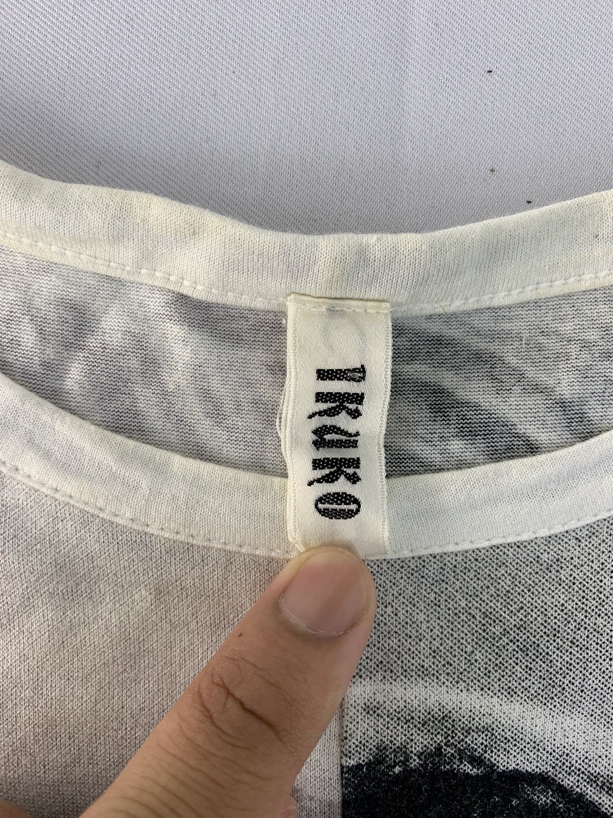 Arts & Science Rare 90s Ikuko Japanese Designer 2 Tone Design Tee Size M / US 6-8 / IT 42-44 - 5 Thumbnail