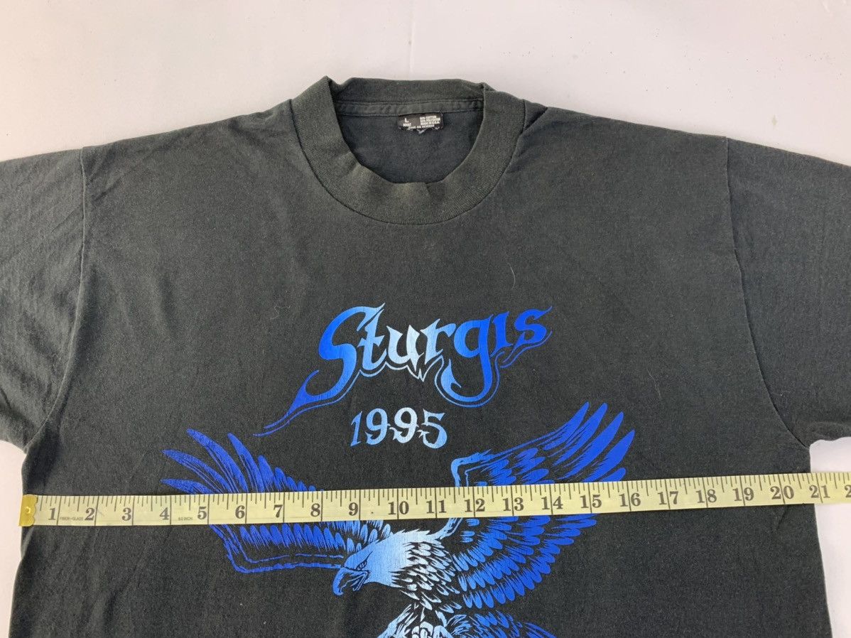 Vintage 90s Sturgis 1995 55th Annual Bike Rally Eagle Usa Tee Size US L / EU 52-54 / 3 - 6 Thumbnail