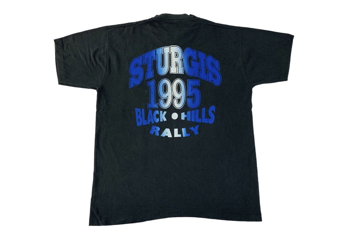 Vintage 90s Sturgis 1995 55th Annual Bike Rally Eagle Usa Tee Size US L / EU 52-54 / 3 - 2 Thumbnail
