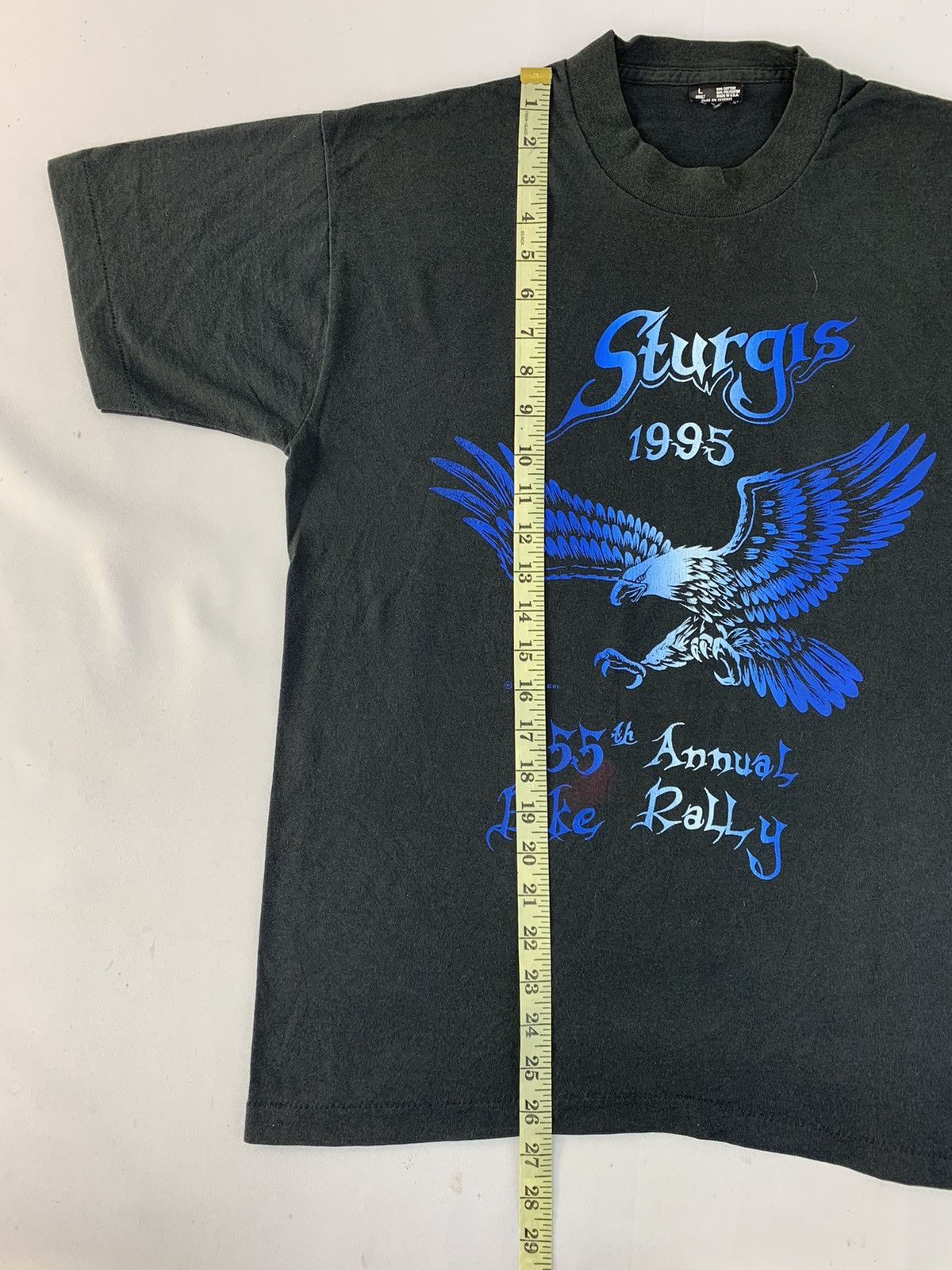 Vintage 90s Sturgis 1995 55th Annual Bike Rally Eagle Usa Tee Size US L / EU 52-54 / 3 - 7 Thumbnail