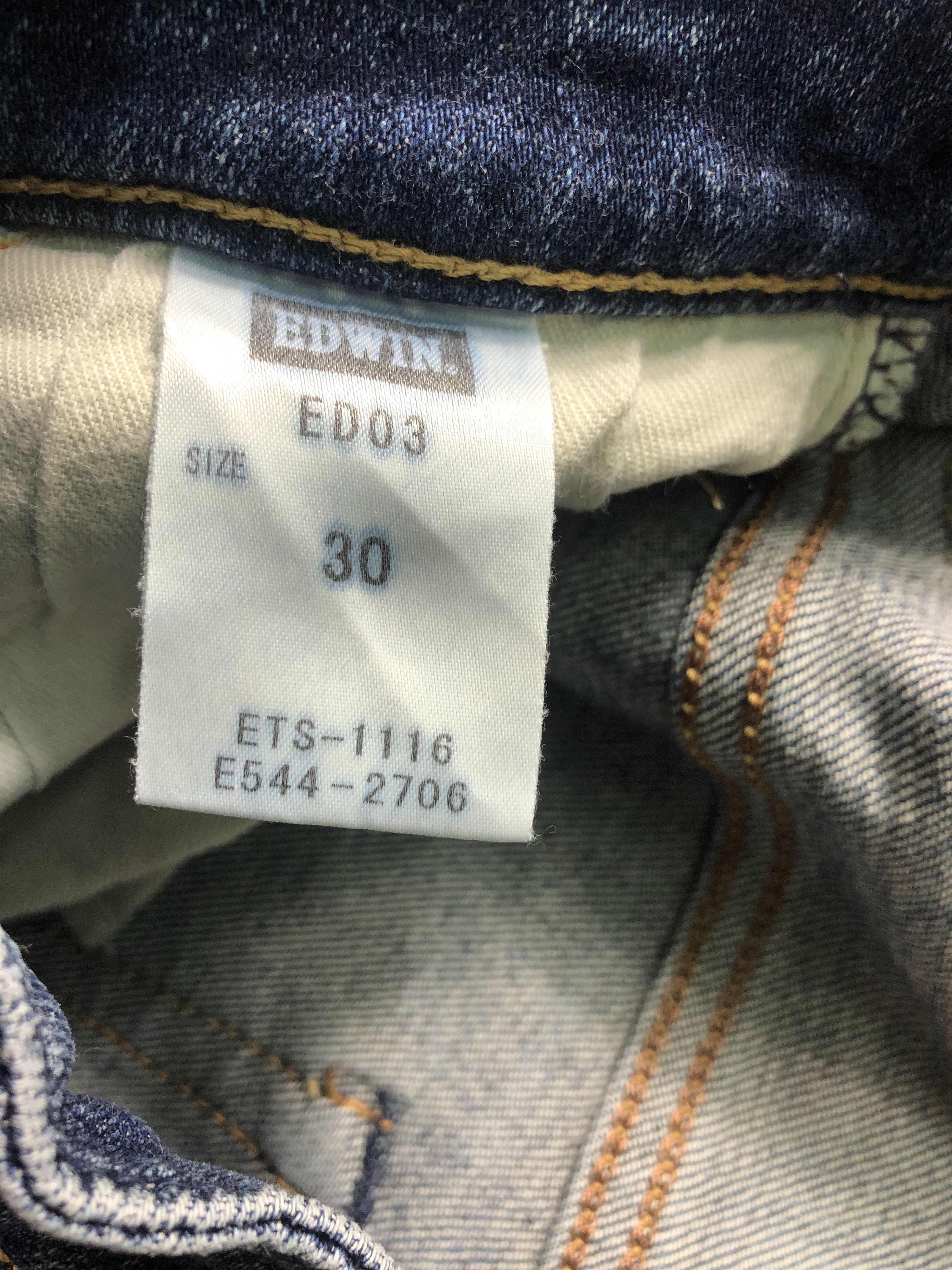 Edwin Wash Blue Edwin Jeans 31x32 Size US 31 - 5 Thumbnail