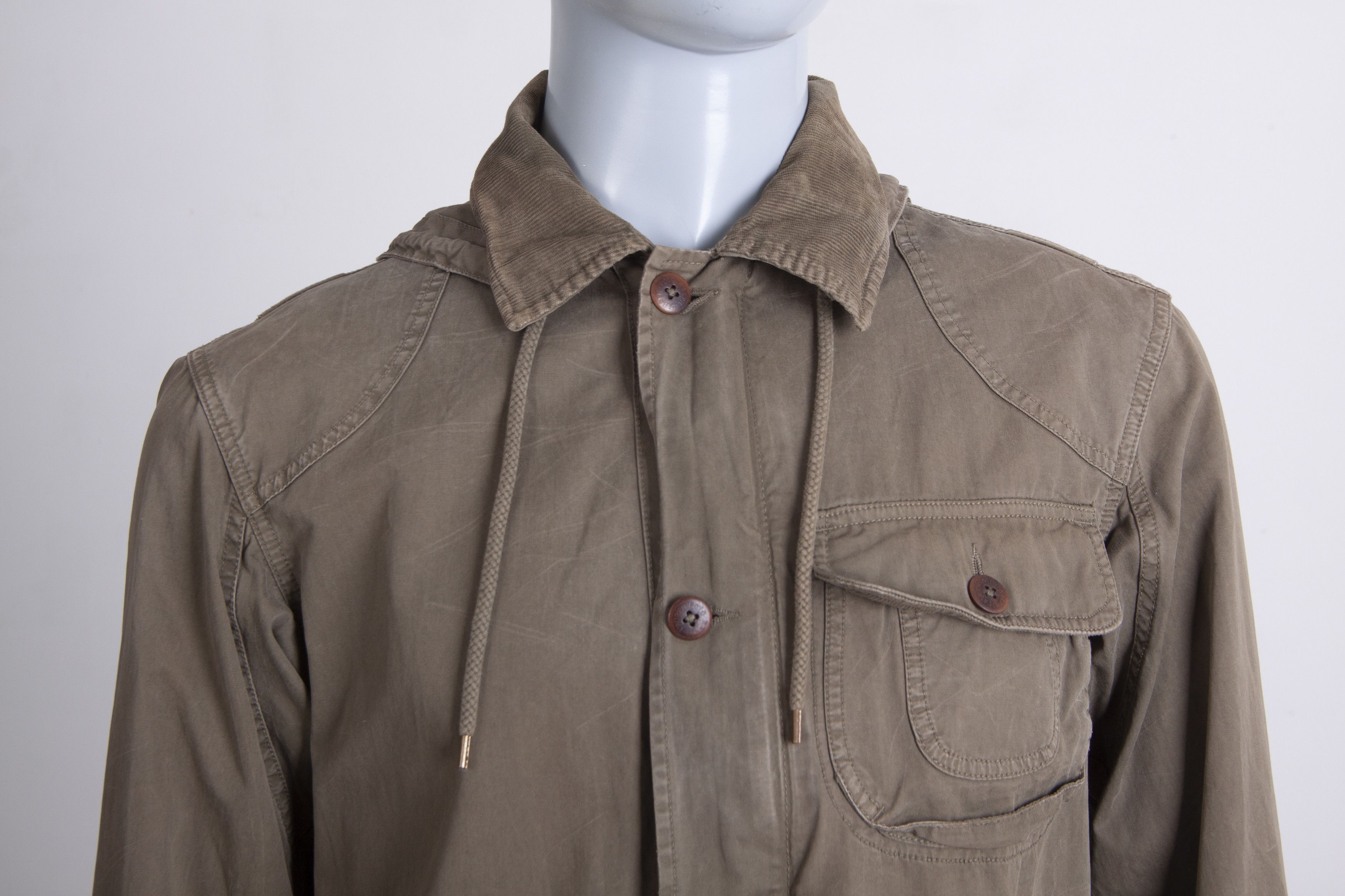 Polo Ralph Lauren × Ralph Lauren Polo Ralph Lauren Men's Khaki Millitary Hooded Jacket M Size US M / EU 48-50 / 2 - 4 Thumbnail