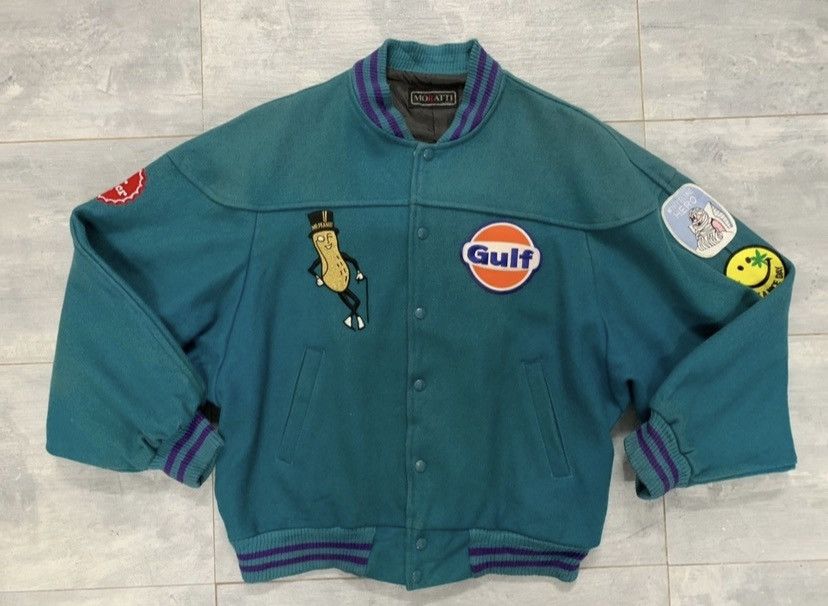 Vintage 80’s Moratti Racing Patcher Varsity Jacket Size US L / EU 52-54 / 3 - 3 Thumbnail
