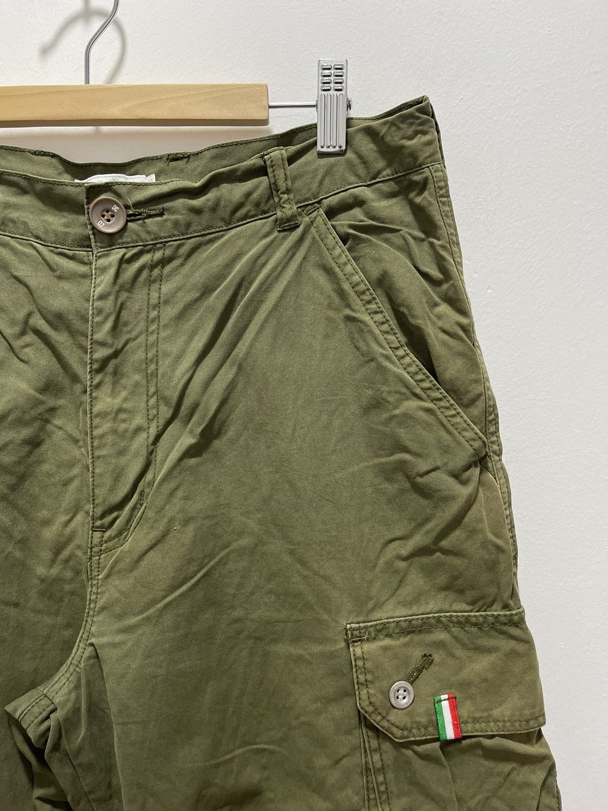 Ellesse VINTAGE ELLESSE MILITARY STYLE CARGO PANTS Size US 31 - 2 Thumbnail