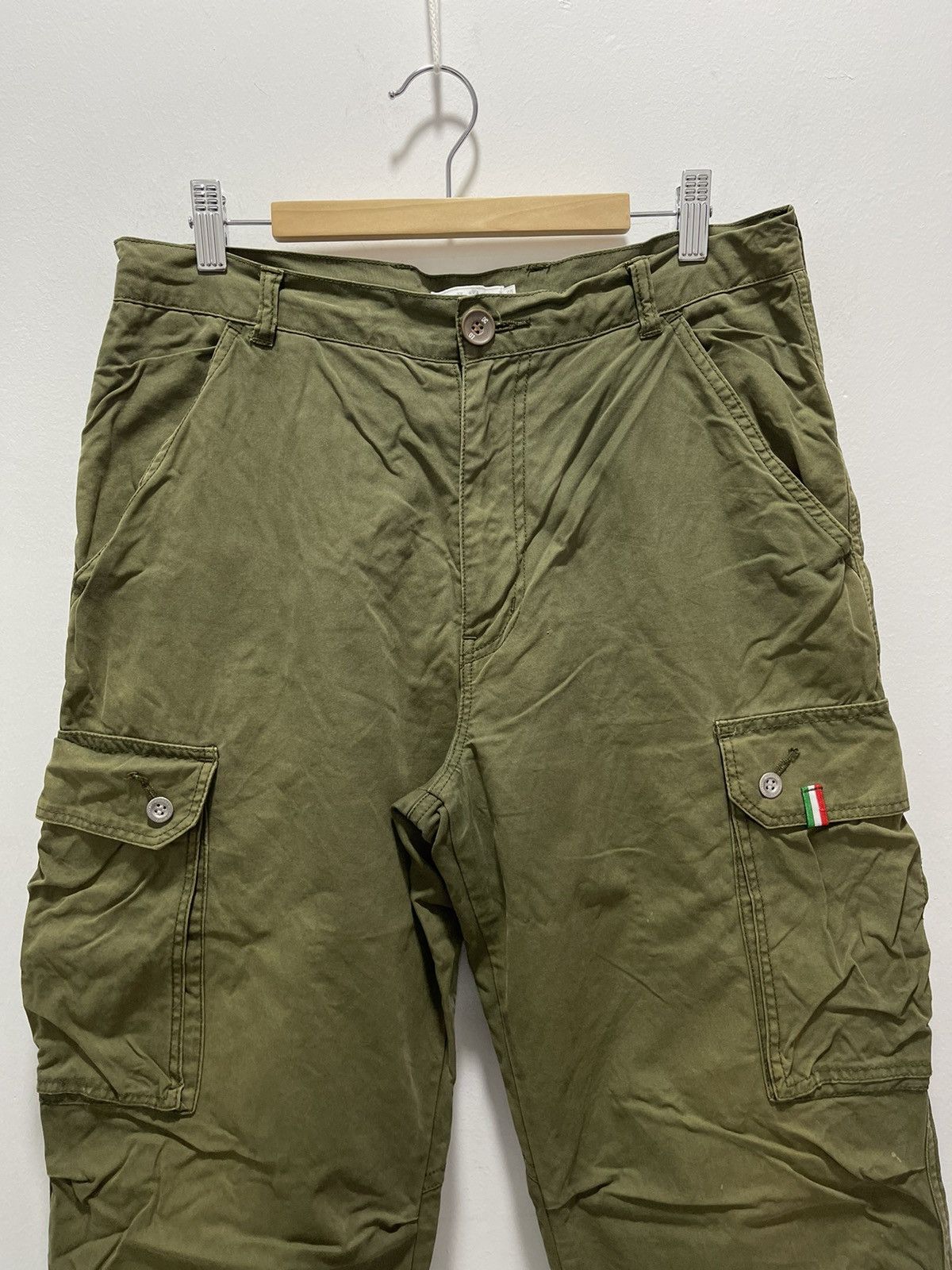 Ellesse VINTAGE ELLESSE MILITARY STYLE CARGO PANTS Size US 31 - 4 Thumbnail