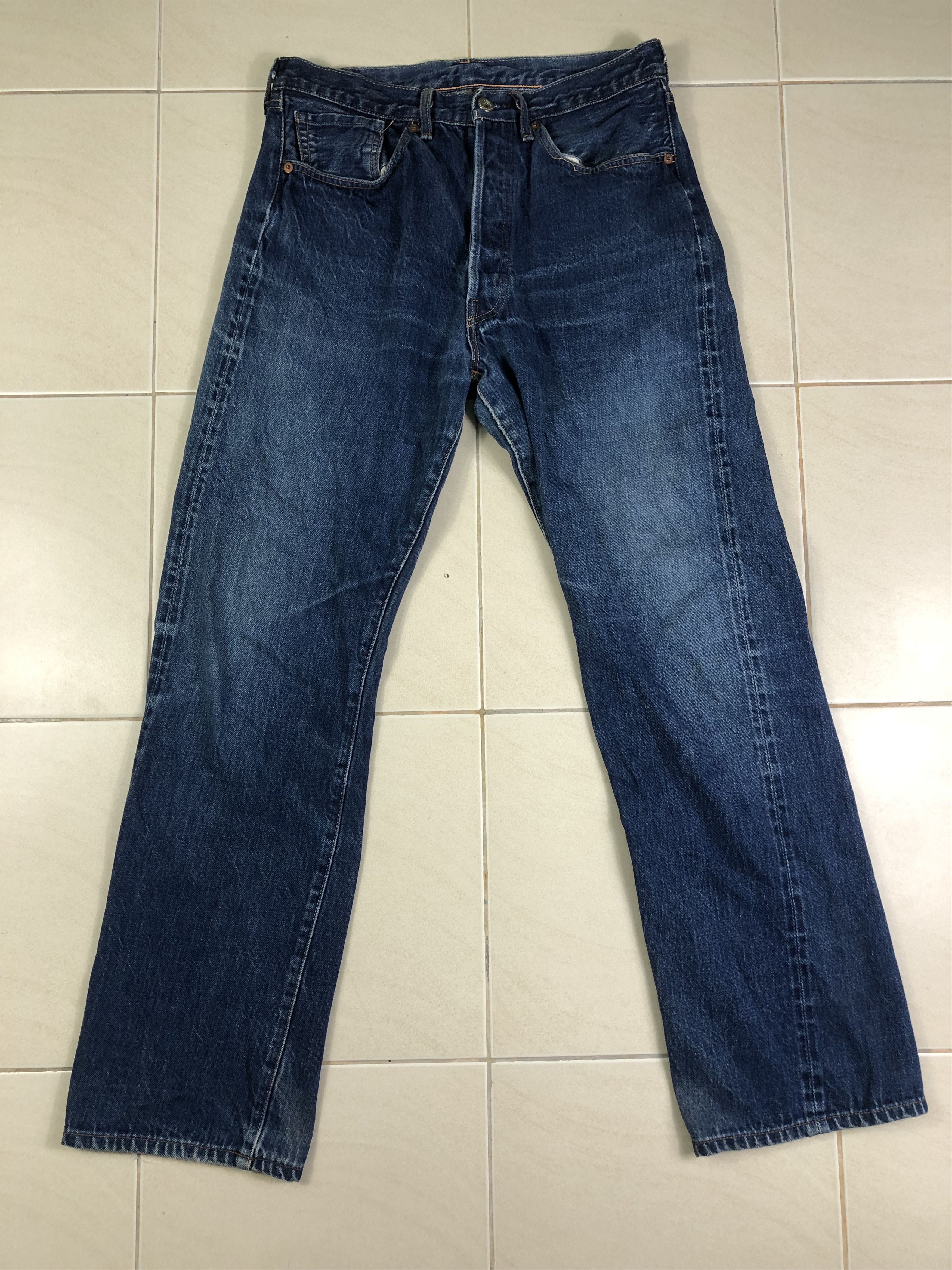 image of Vintage Levis S501Xx Big E Selvedge Jeans 33X36 in Blue Denim, Men's (Size 30)