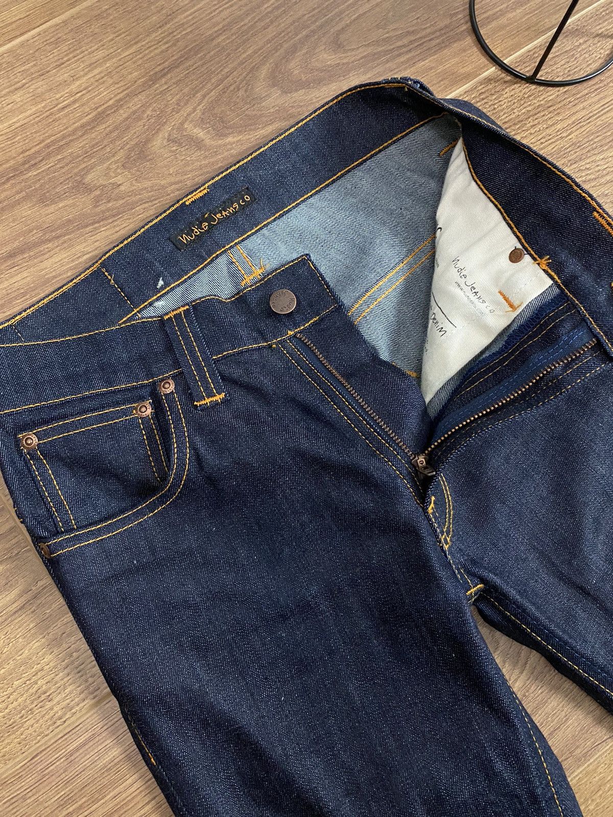 Nudie Jeans Nudie Organic Cotton Navy Jeans Size US 28 / EU 44 - 8 Thumbnail