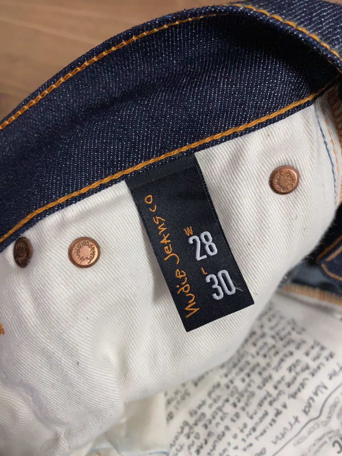 Nudie Jeans Nudie Organic Cotton Navy Jeans Size US 28 / EU 44 - 10 Thumbnail