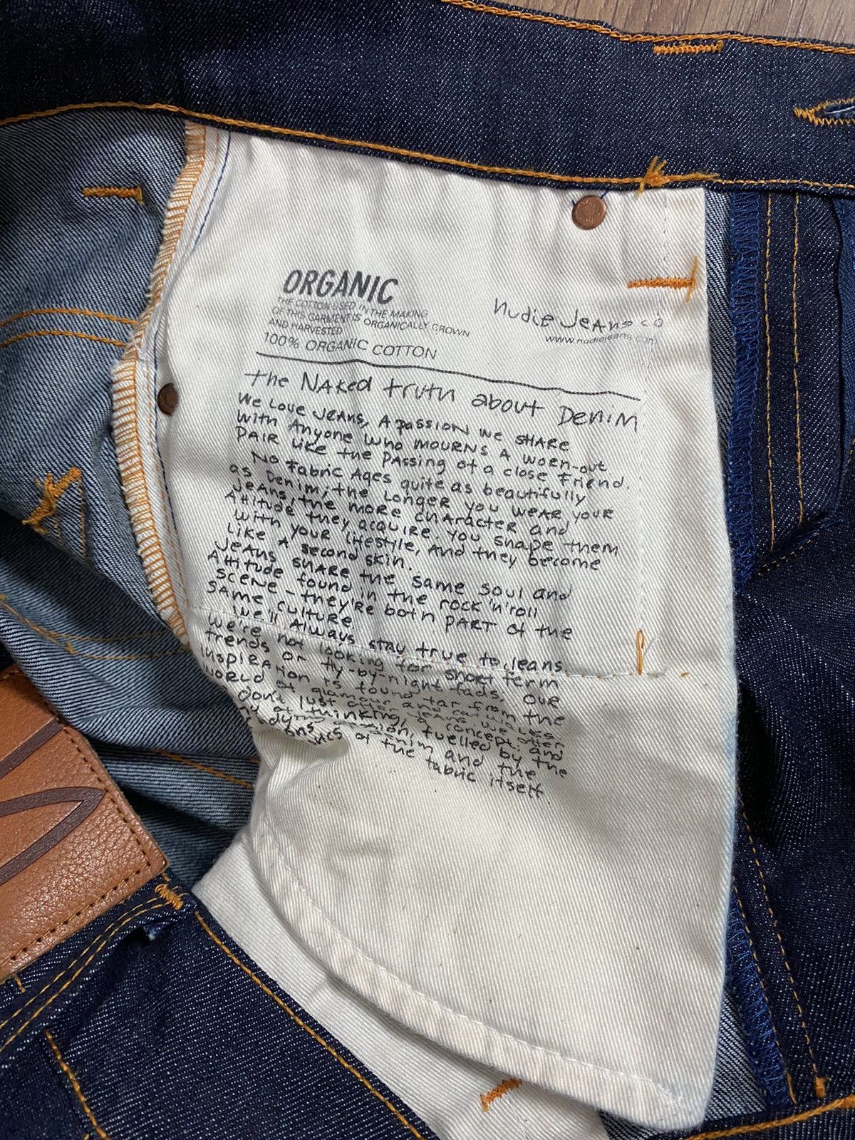 Nudie Jeans Nudie Organic Cotton Navy Jeans Size US 28 / EU 44 - 9 Thumbnail