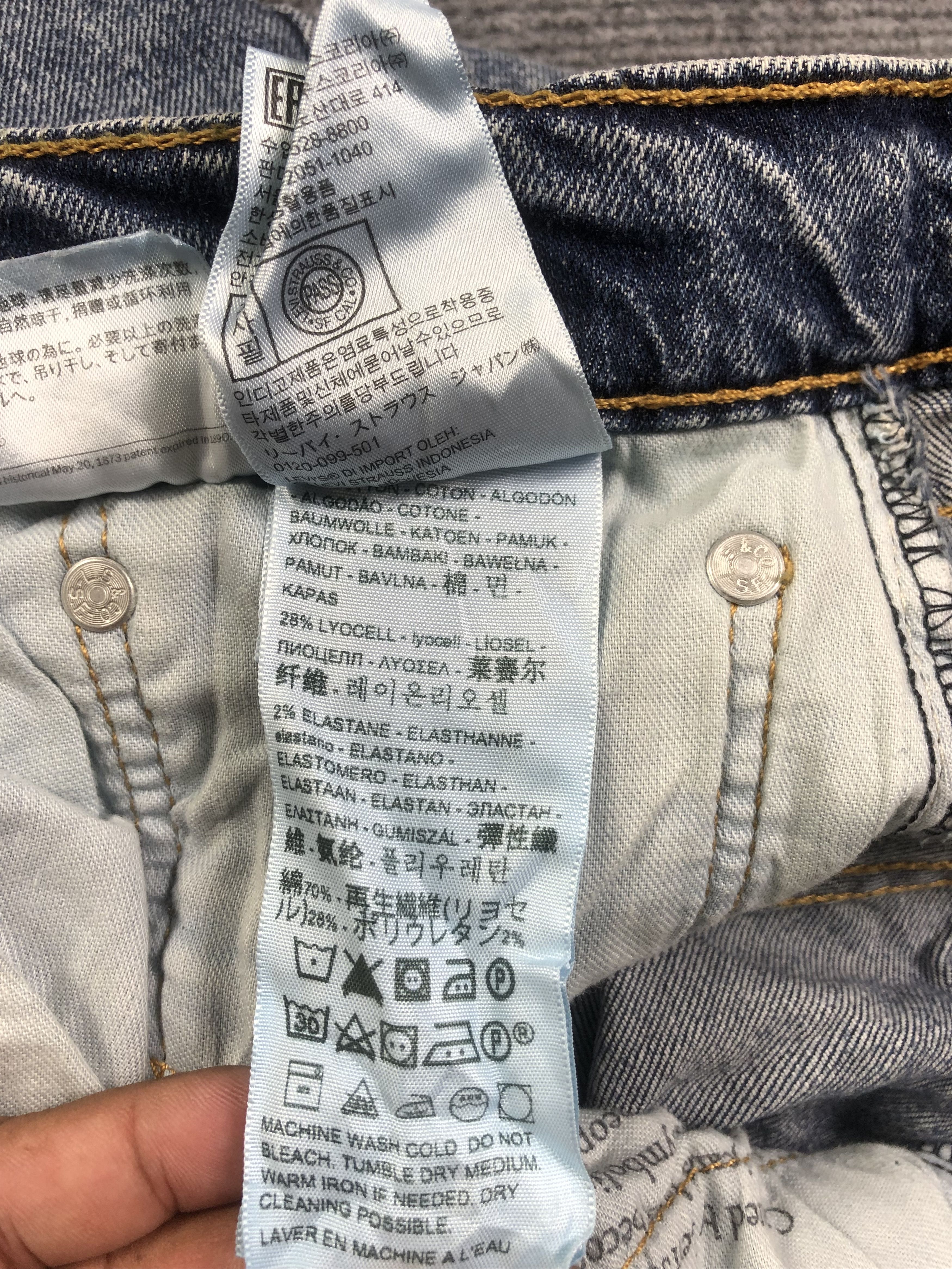 Levi's Levis 502 Blue Jeans 34x30 Size US 34 / EU 50 - 7 Thumbnail