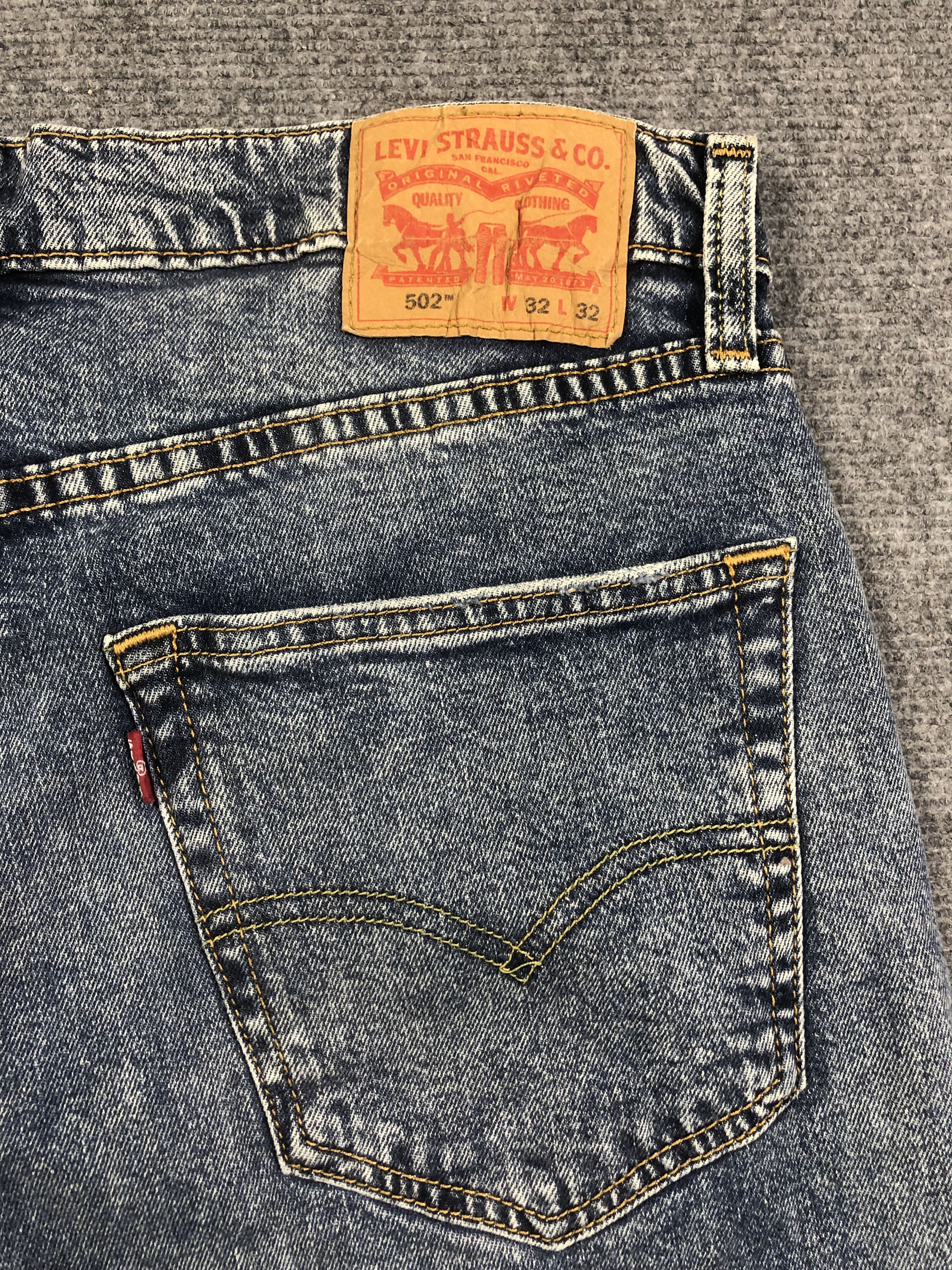 Levi's Levis 502 Blue Jeans 34x30 Size US 34 / EU 50 - 9 Thumbnail