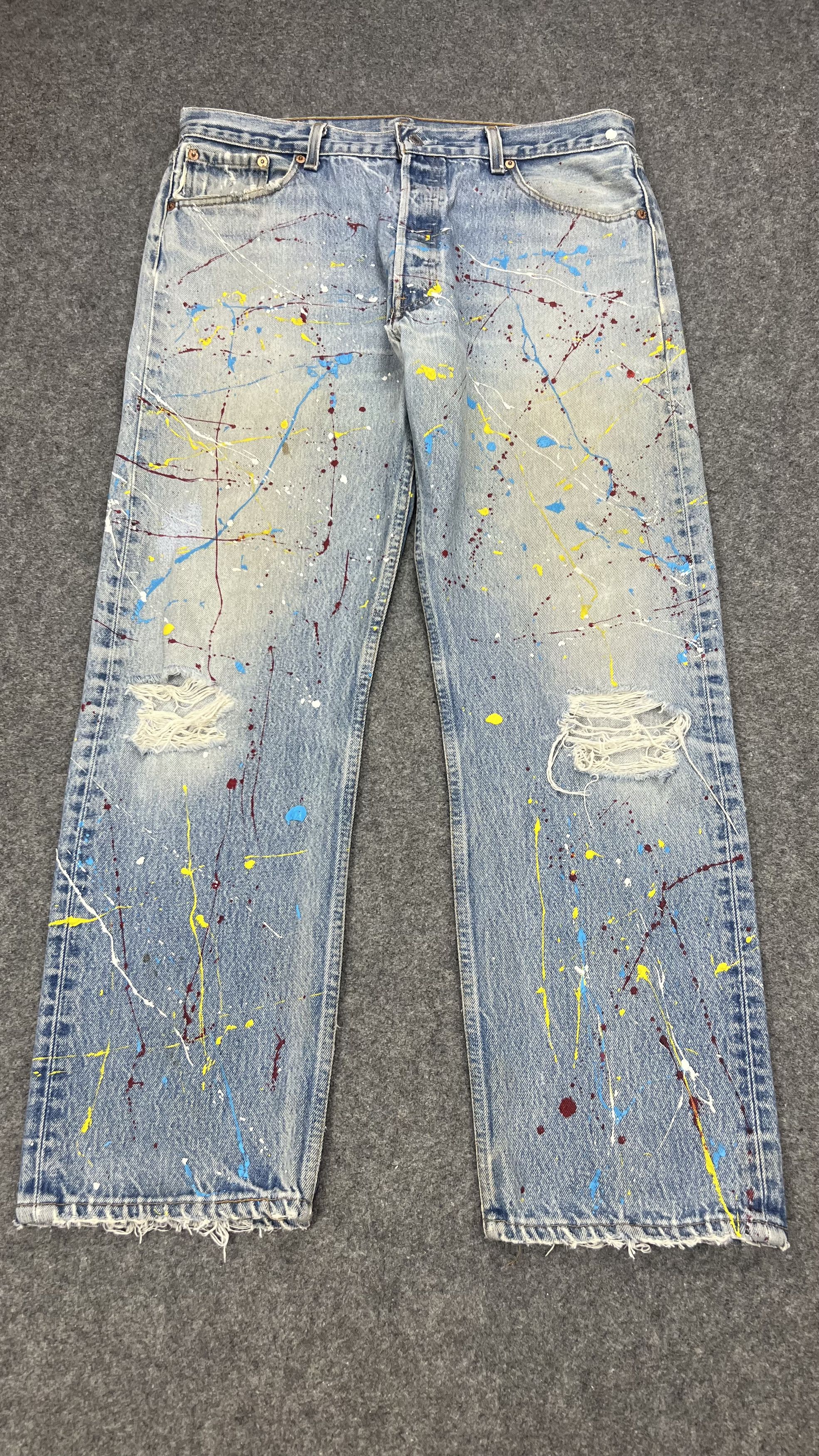 image of 1 Of 1 x Levis Rework Levi's 501 Jeans in Blue, Men's (Size 36)