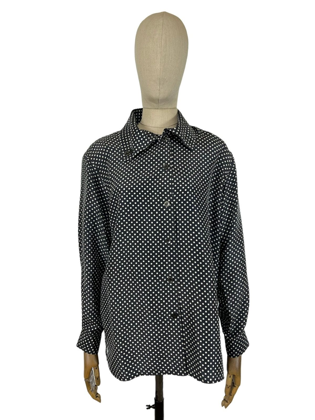 image of Archival Clothing x Jean Paul Gaultier Vintage Jean Paul Gaultier Femme Silk Women's Shirt in Black