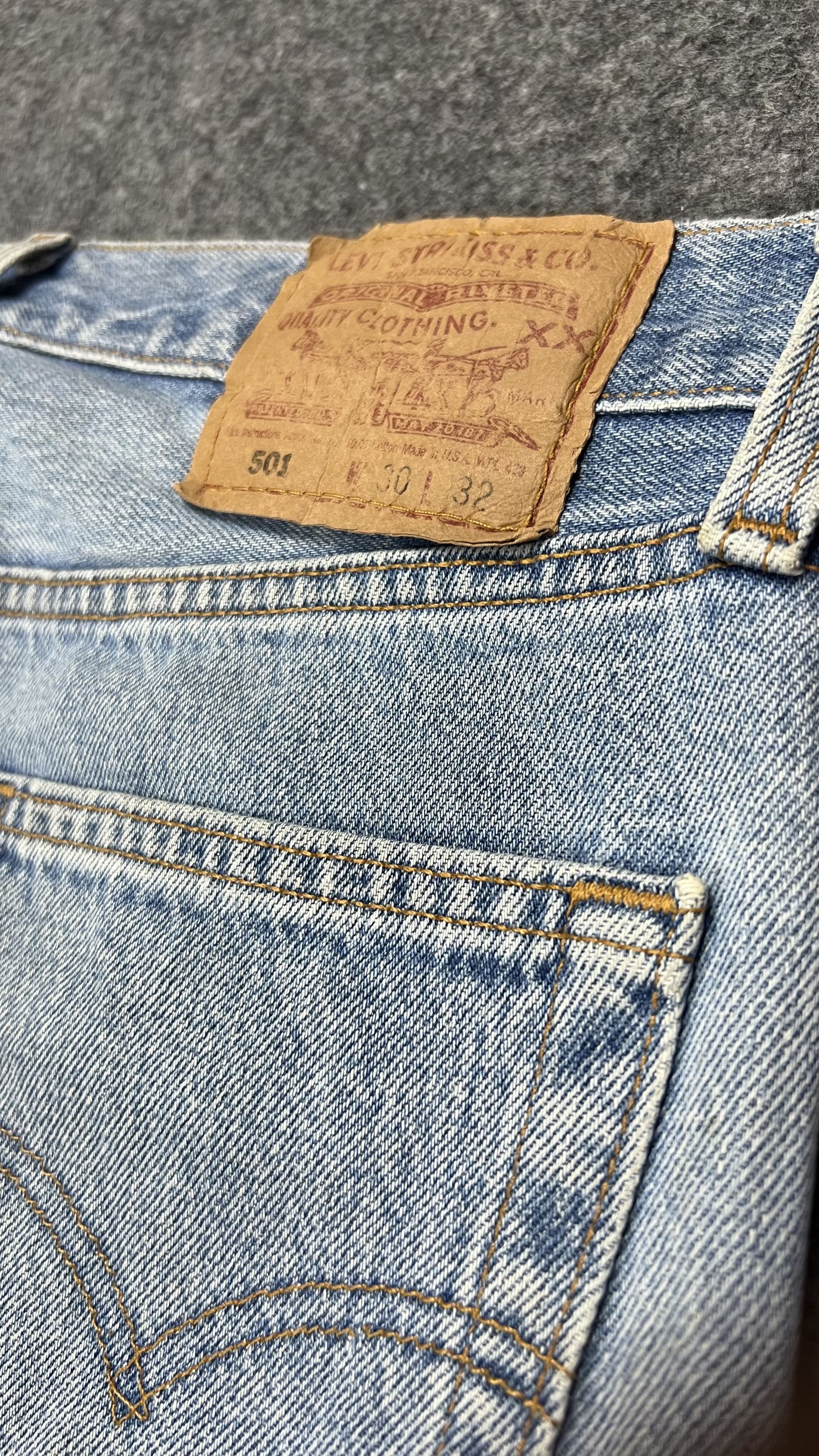 Levi's Vintage Levi's 501 Distressed jeans Size US 31 - 10 Thumbnail