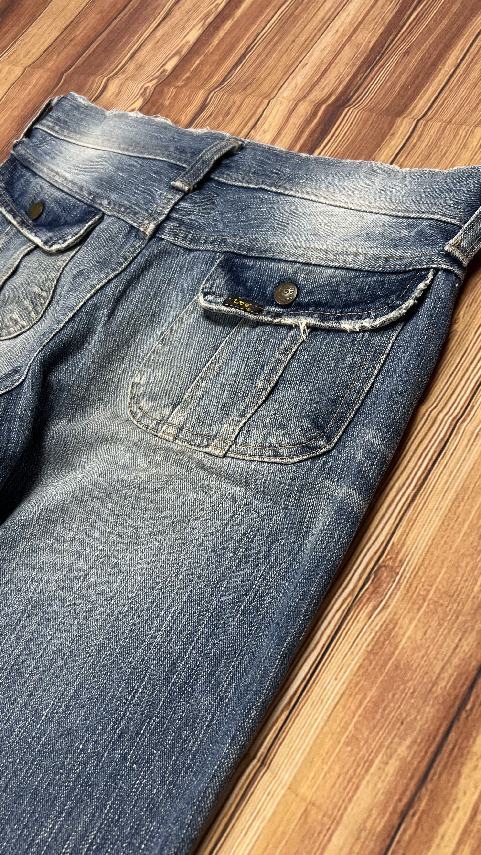 Lee Bell Bottom Lee Rider x Goya By Junmen Vintage Jeans Size US 33 - 12 Thumbnail