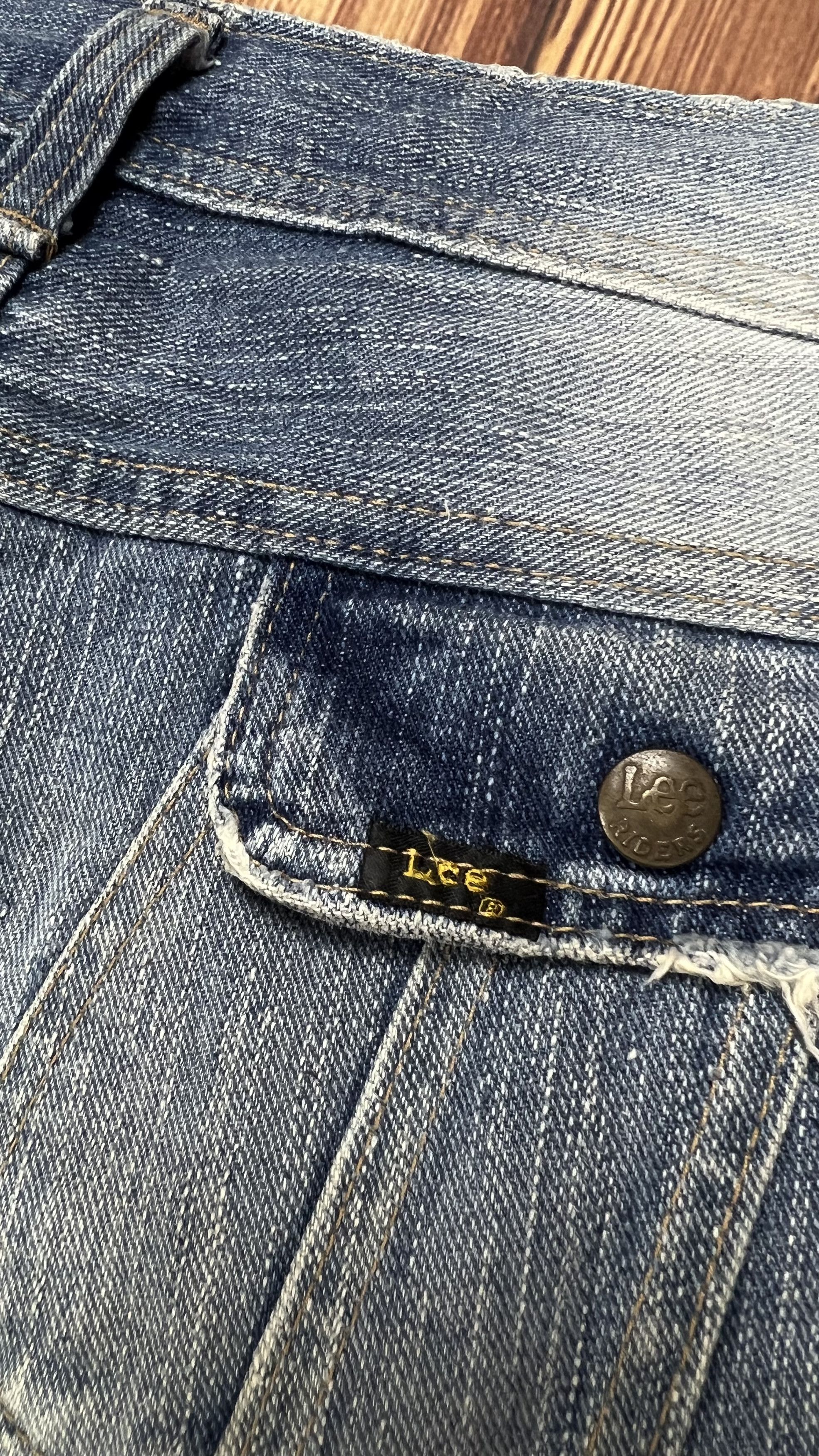 Lee Bell Bottom Lee Rider x Goya By Junmen Vintage Jeans Size US 33 - 15 Thumbnail