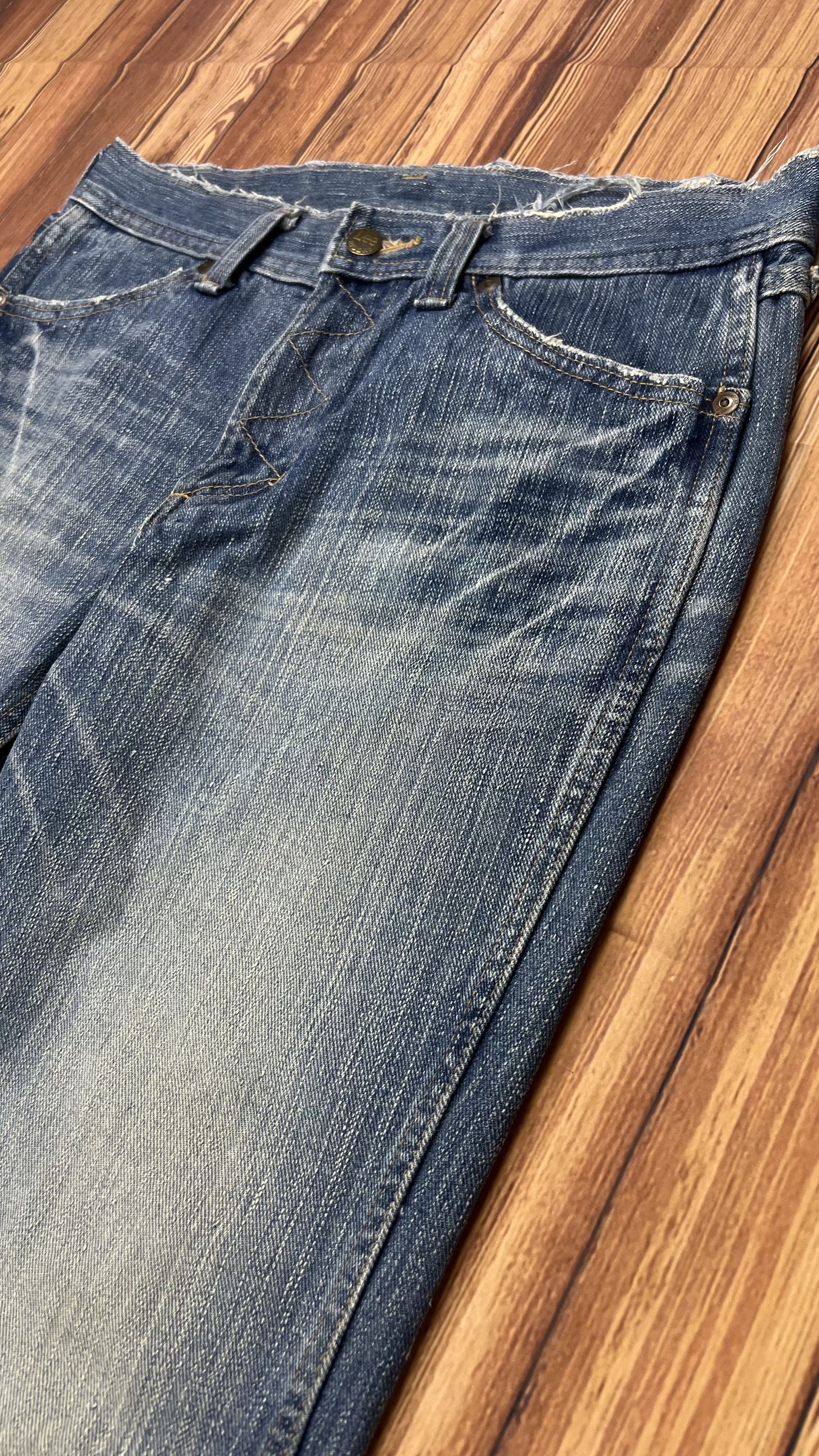 Lee Bell Bottom Lee Rider x Goya By Junmen Vintage Jeans Size US 33 - 7 Thumbnail