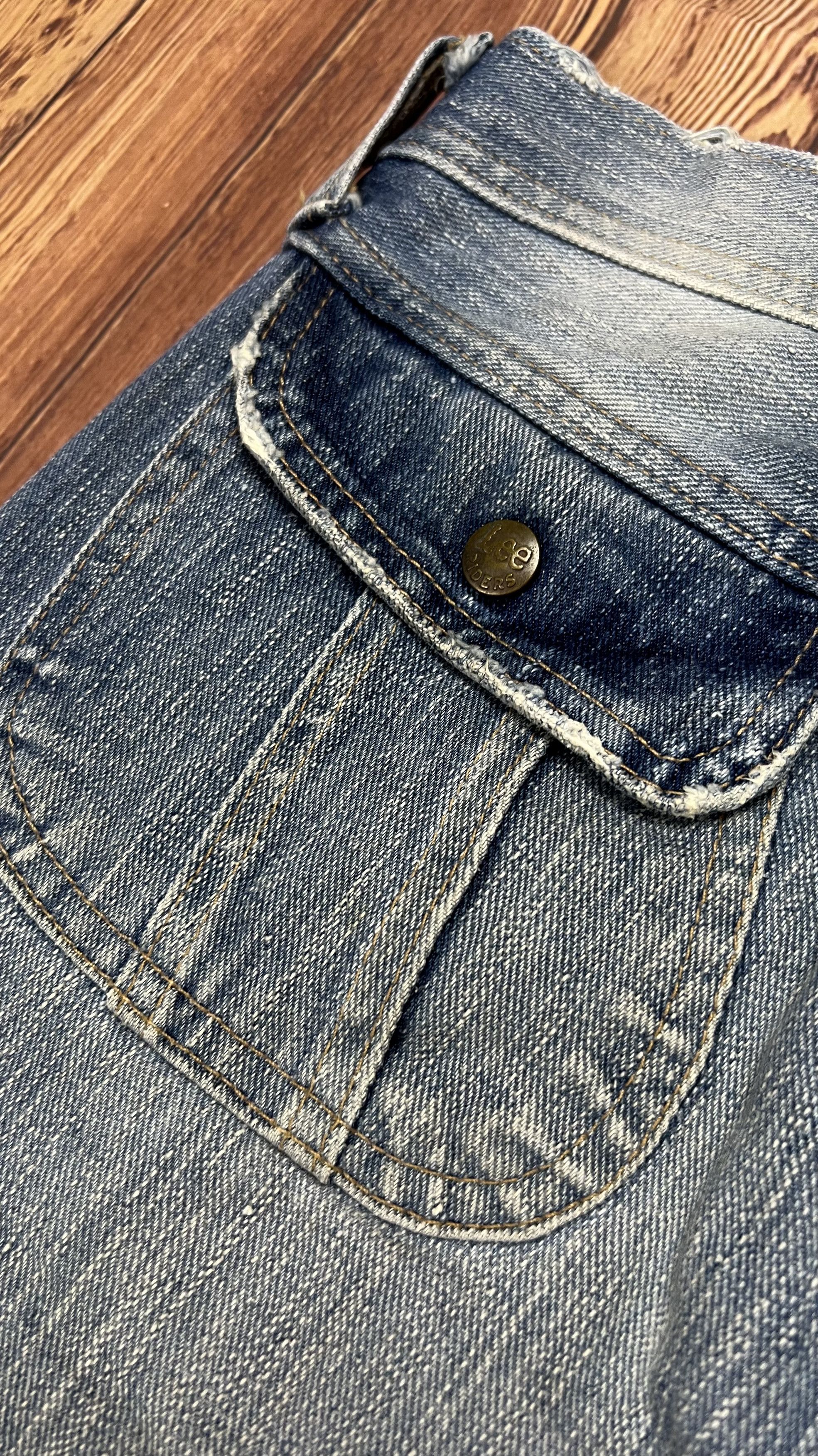 Lee Bell Bottom Lee Rider x Goya By Junmen Vintage Jeans Size US 33 - 14 Thumbnail