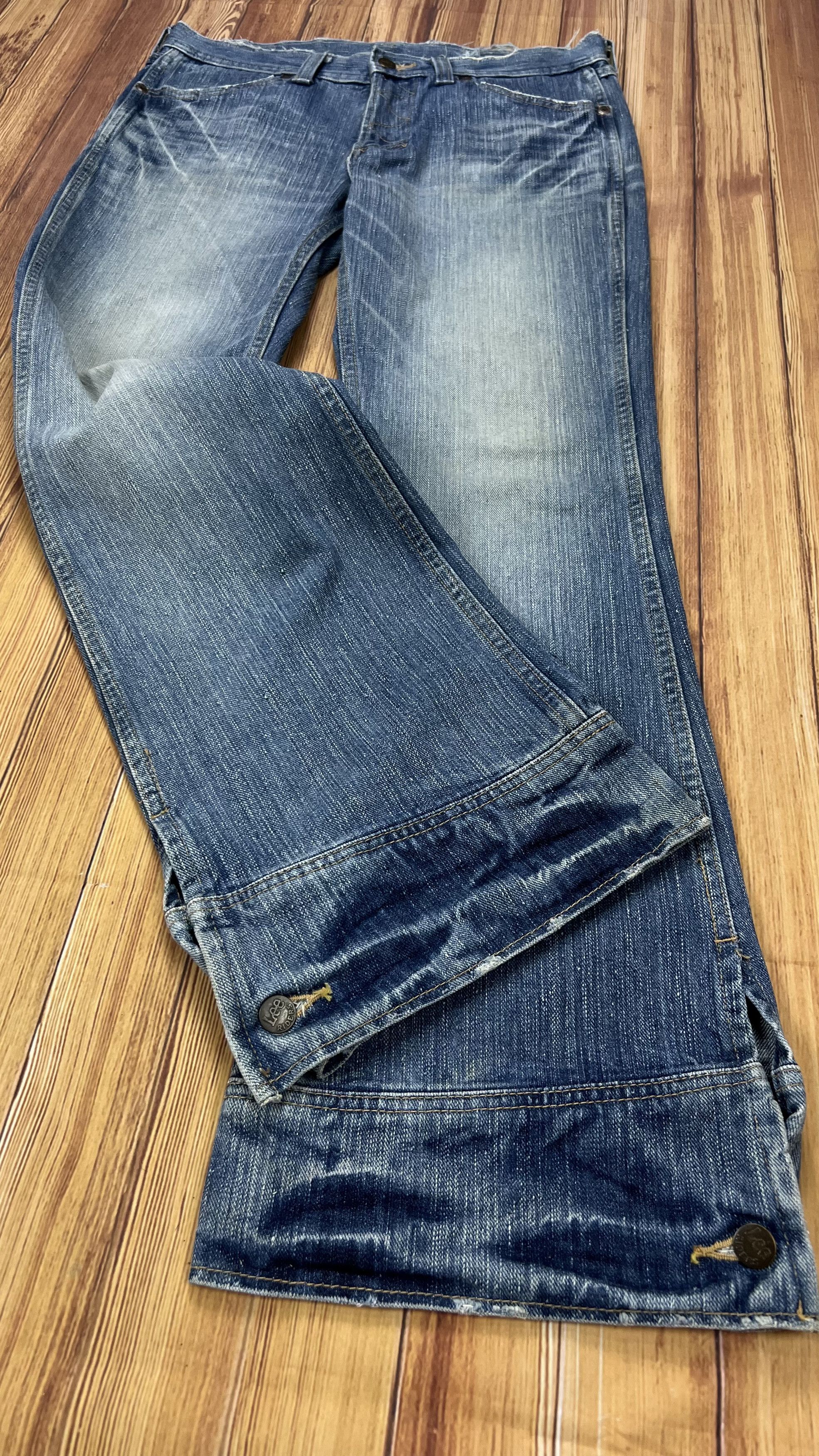 Lee Bell Bottom Lee Rider x Goya By Junmen Vintage Jeans Size US 33 - 2 Thumbnail
