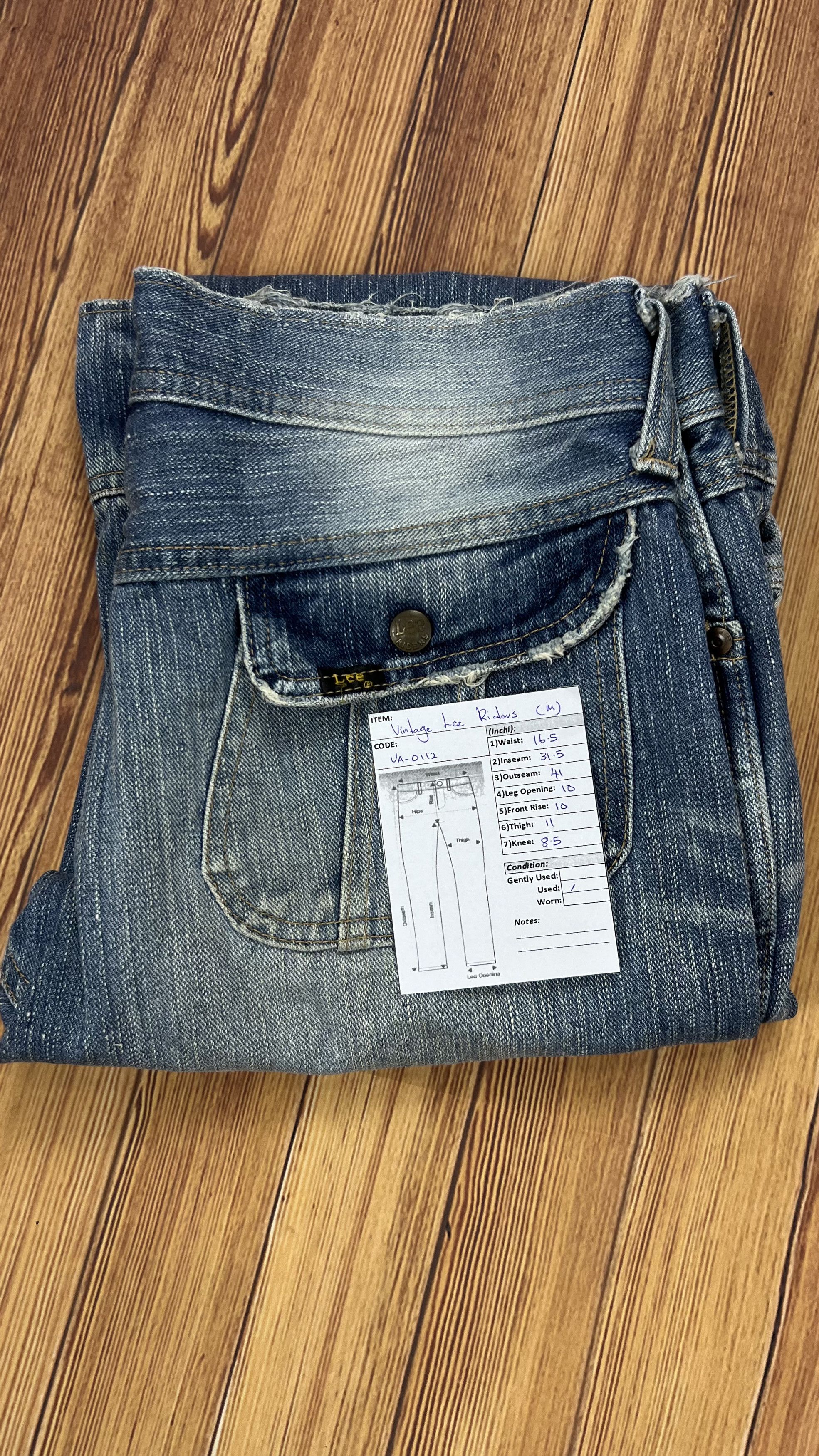 Lee Bell Bottom Lee Rider x Goya By Junmen Vintage Jeans Size US 33 - 23 Thumbnail