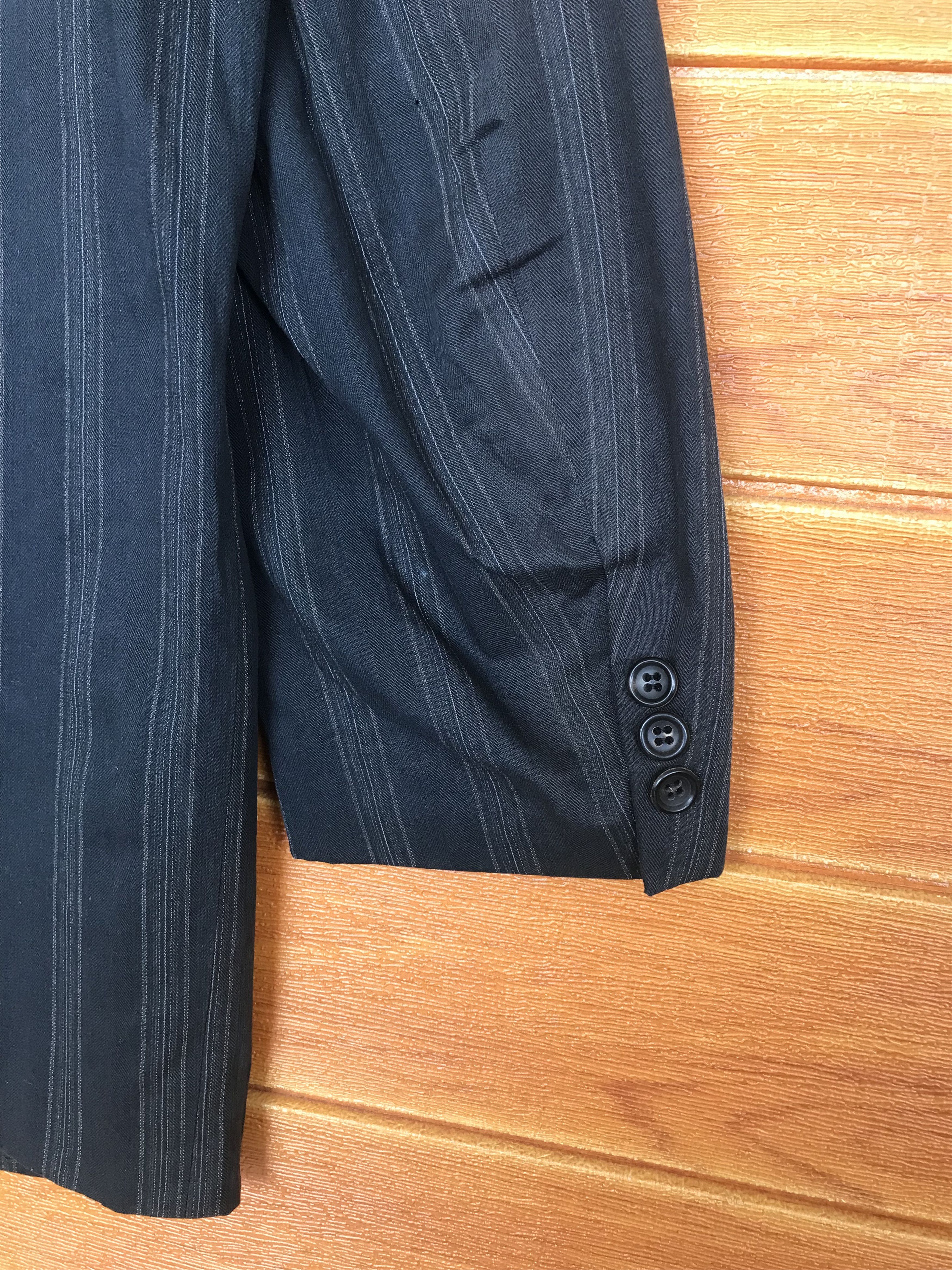 Comme des Garcons Homme Vintage COMME DES GARCONS HOMME Striped Blazer Jacket Size US M / EU 48-50 / 2 - 8 Thumbnail