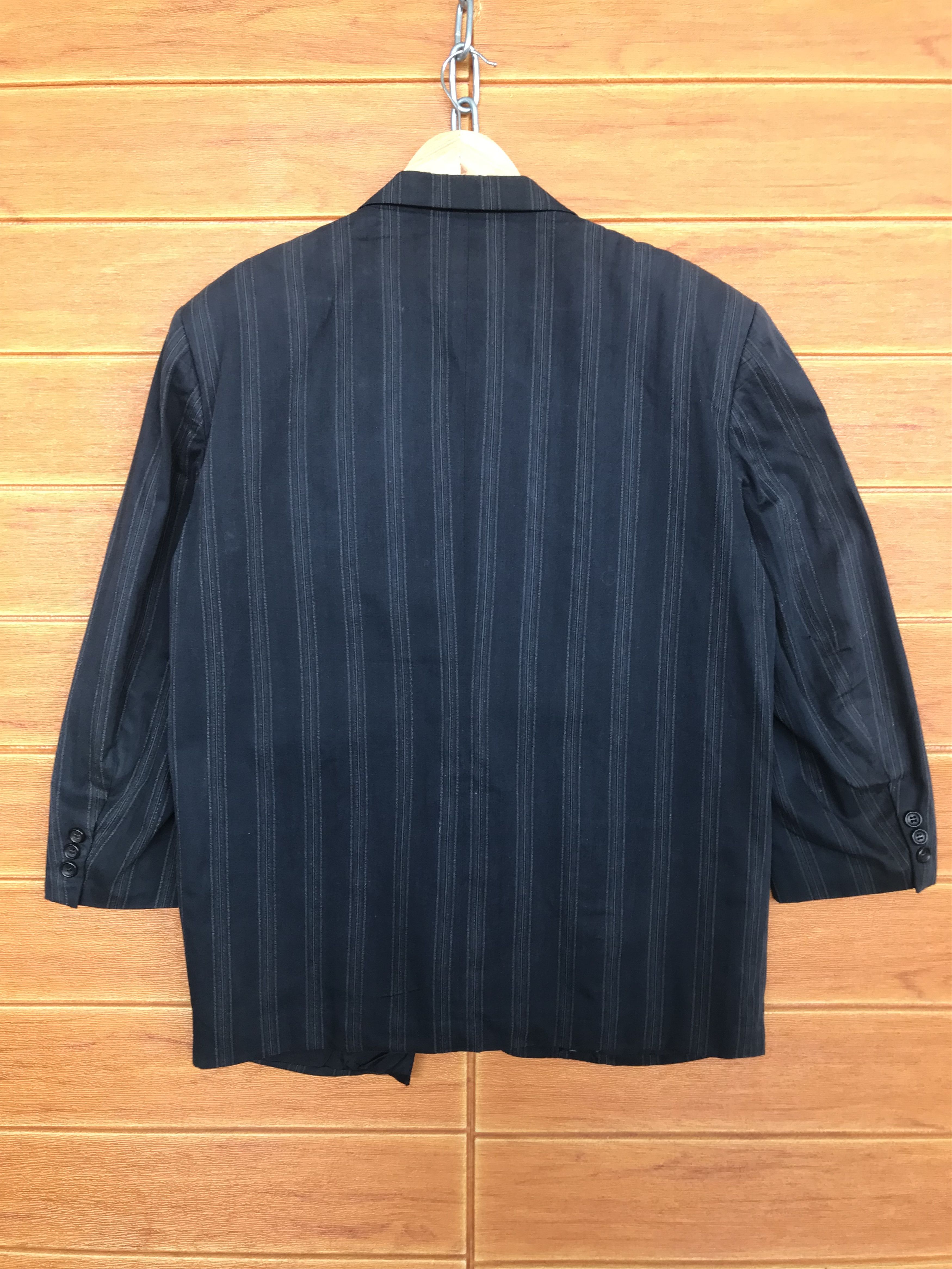 Comme des Garcons Homme Vintage COMME DES GARCONS HOMME Striped Blazer Jacket Size US M / EU 48-50 / 2 - 7 Thumbnail