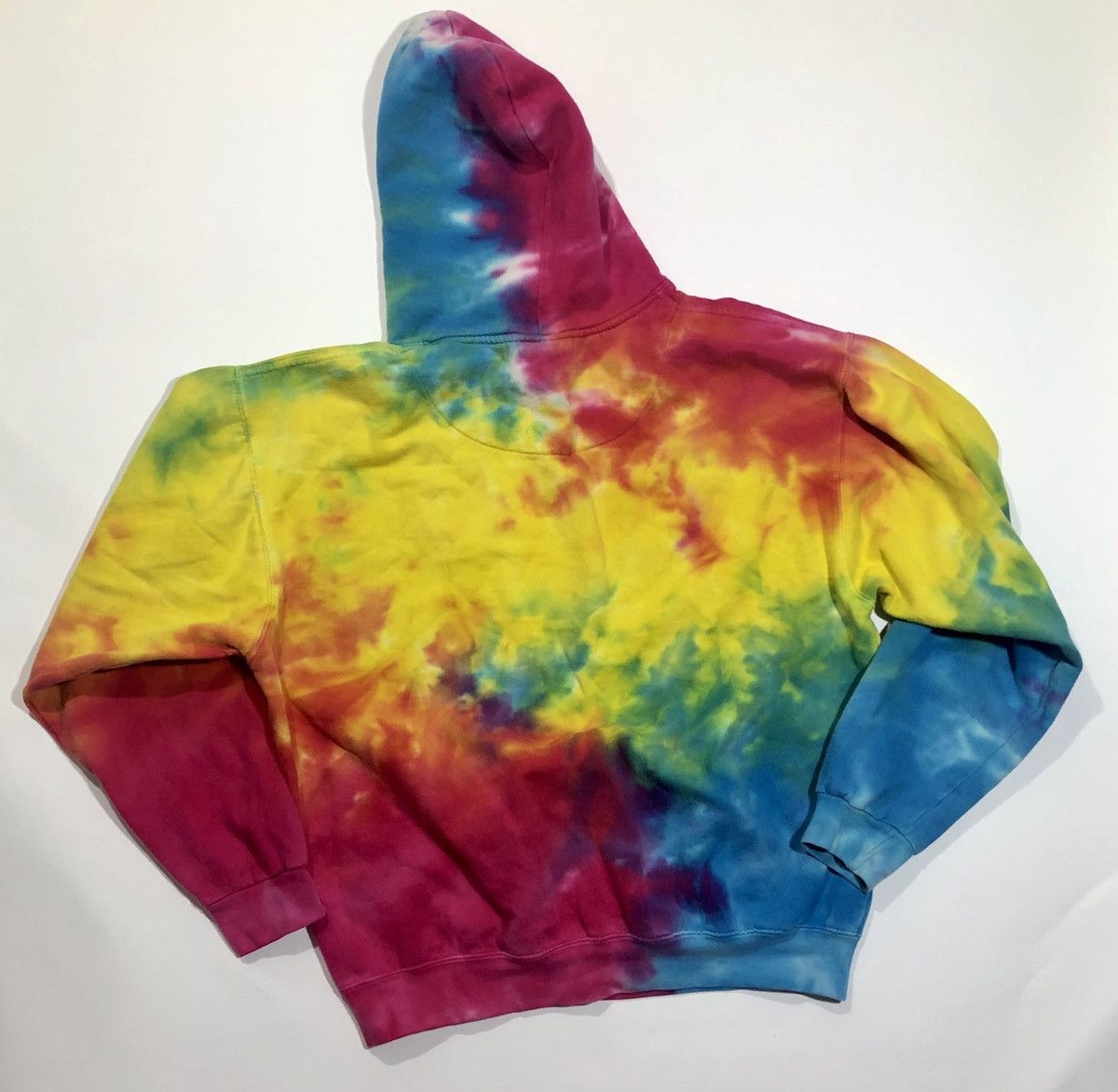 Vintage vintage tie dye hoodie Size US M / EU 48-50 / 2 - 2 Thumbnail