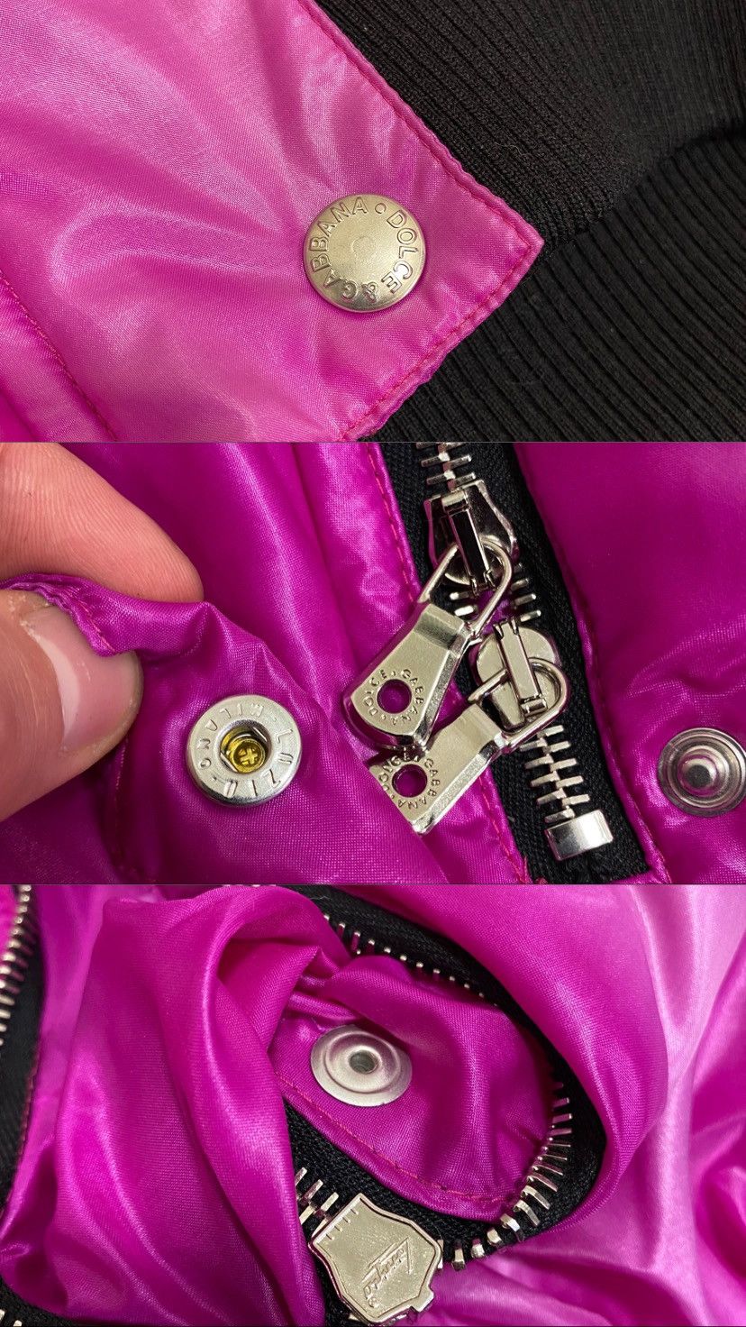 Dolce & Gabbana Dolce & Gabbana Fuchsia Cropped Hooded Raccoon Trim Jacket Size US XS / EU 42 / 0 - 20 Thumbnail