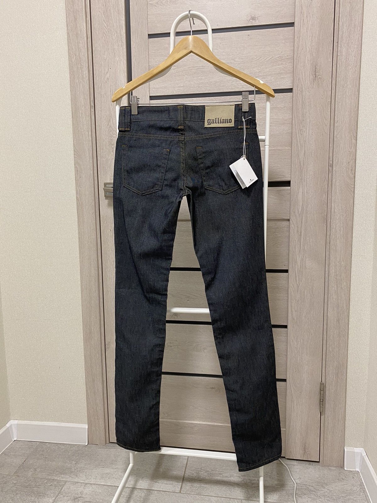 John Galliano × Vintage NWT Galliano Vintage Made in Italy Dark Grey Women’s Jeans Size 26" / US 2 / IT 38 - 18 Thumbnail