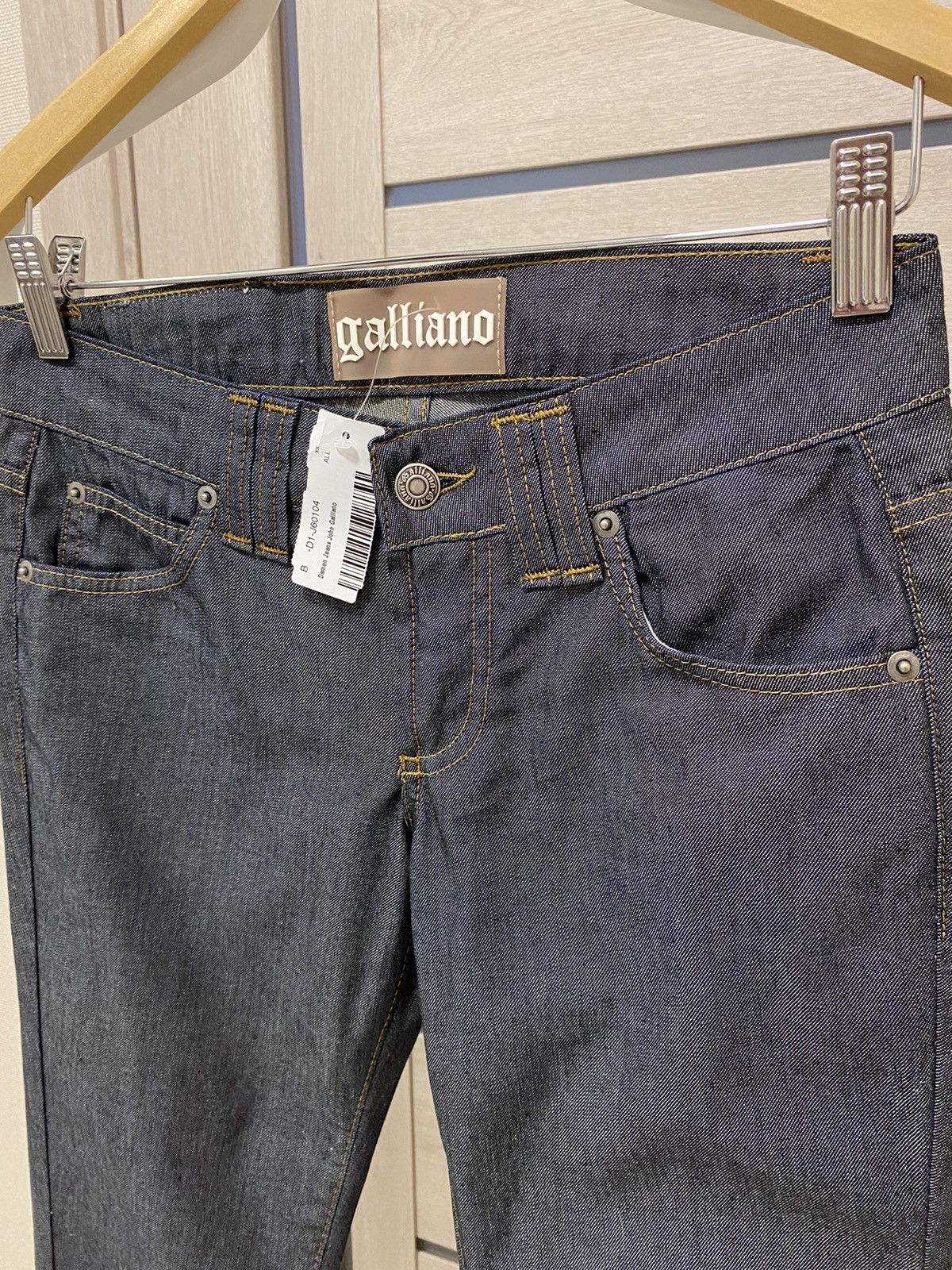 John Galliano × Vintage NWT Galliano Vintage Made in Italy Dark Grey Women’s Jeans Size 26" / US 2 / IT 38 - 5 Thumbnail