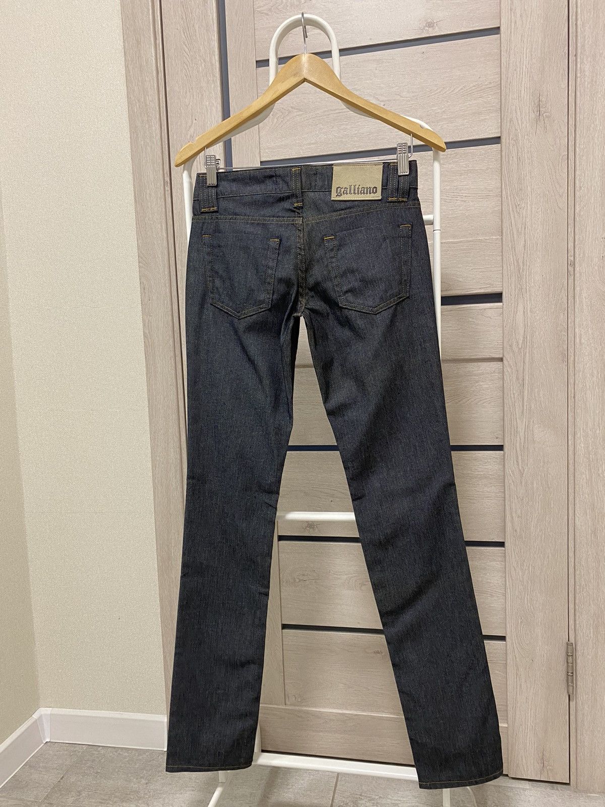 John Galliano × Vintage NWT Galliano Vintage Made in Italy Dark Grey Women’s Jeans Size 26" / US 2 / IT 38 - 8 Thumbnail
