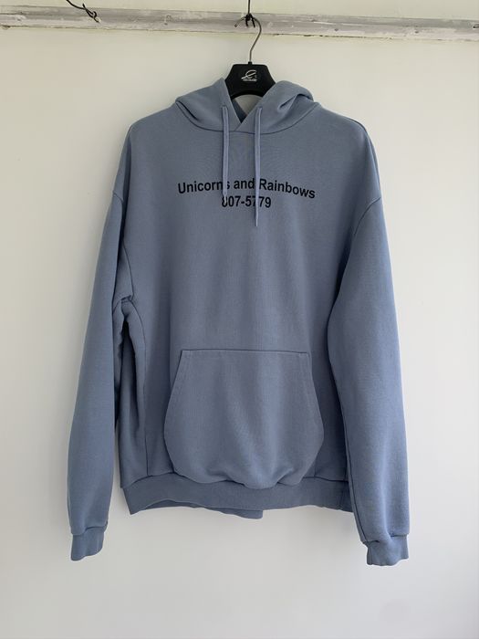 Vetements unicorn hoodie online blue