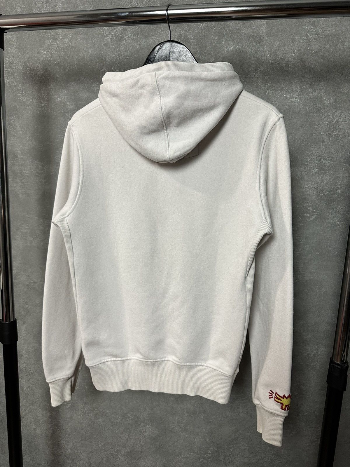 Keith Haring × Vintage × Zara Keith Haring Zara Printed Cotton White Long Sleeve Hoodie Size US M / EU 48-50 / 2 - 8 Thumbnail