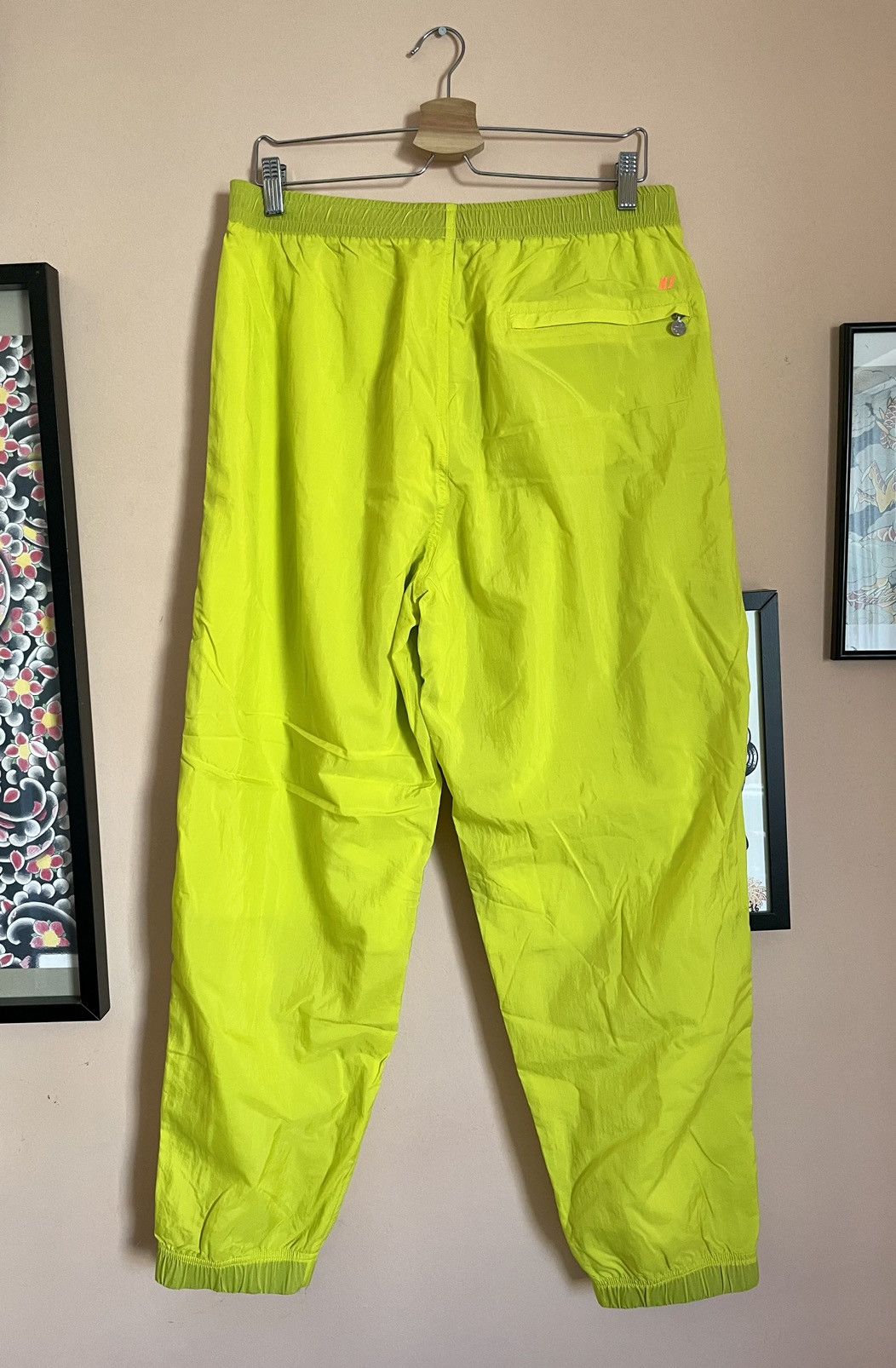 Kim Jones Kim Jones of Dior X Nike Lab Lime Nylon Trackpants Size US 32 / EU 48 - 3 Thumbnail