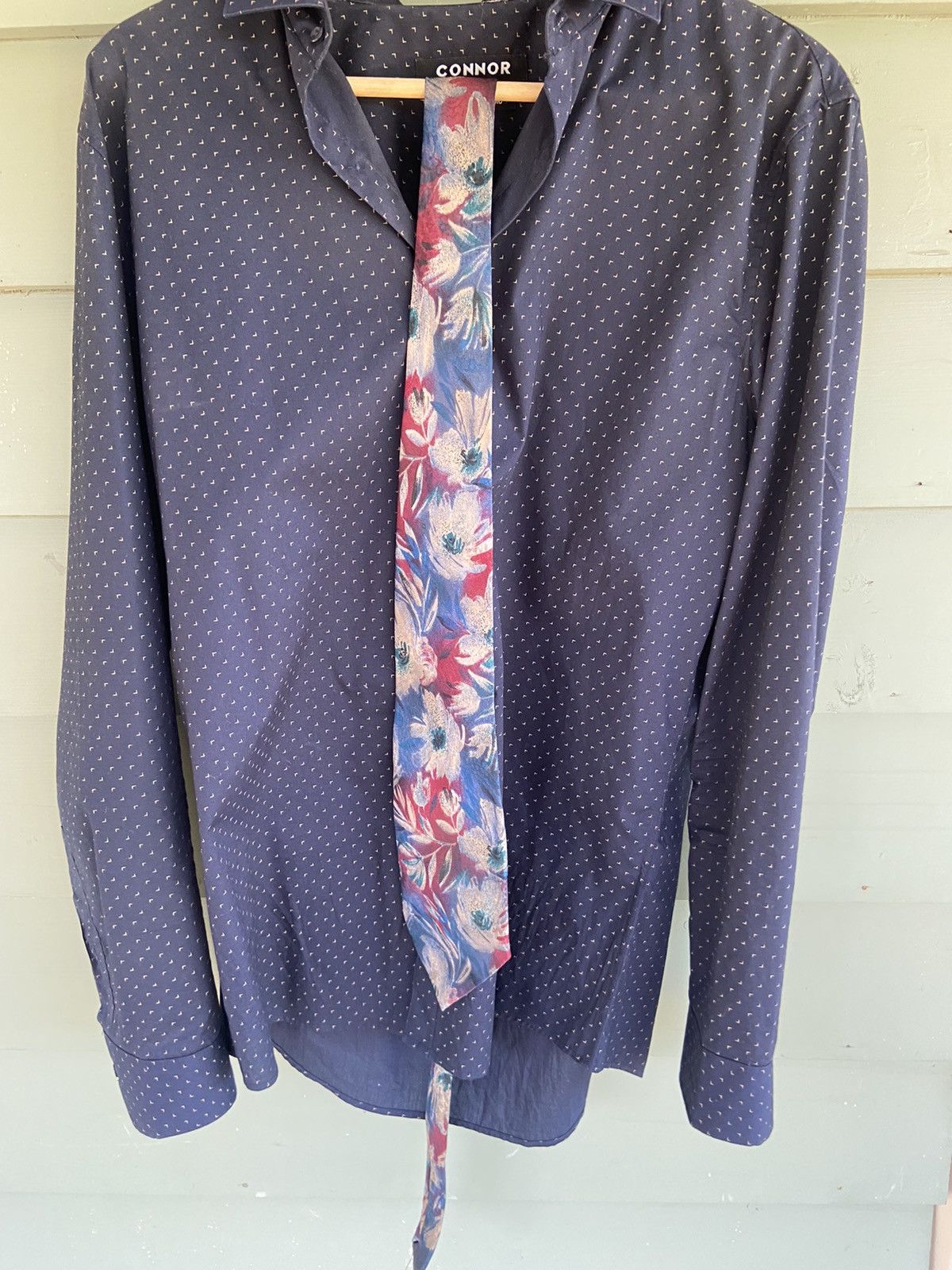 Japanese Brand Man’s Tie. Vintage Bunbury brand HAND MADE. MADE IN HongKong Size ONE SIZE - 2 Thumbnail