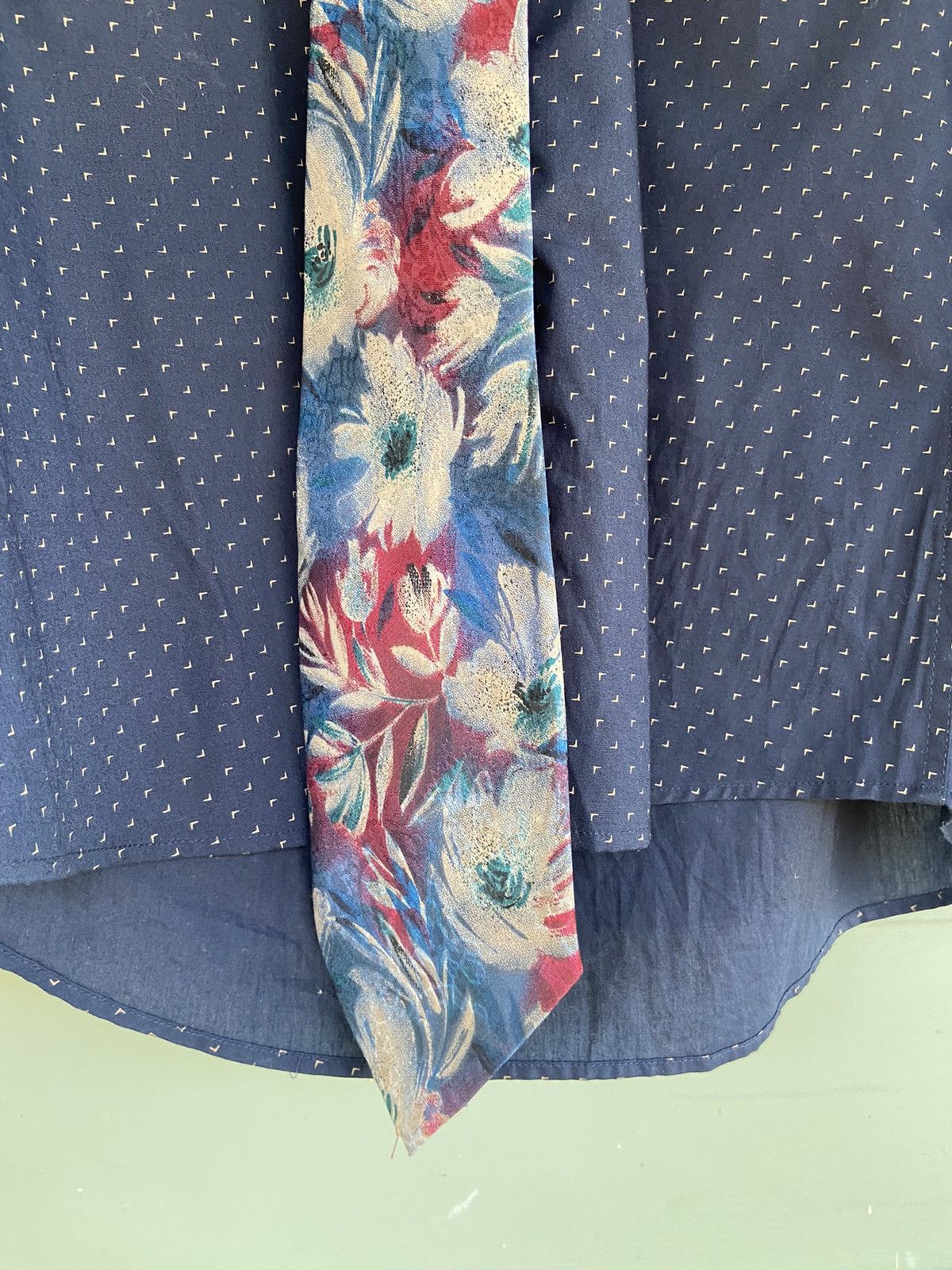 Japanese Brand Man’s Tie. Vintage Bunbury brand HAND MADE. MADE IN HongKong Size ONE SIZE - 1 Thumbnail