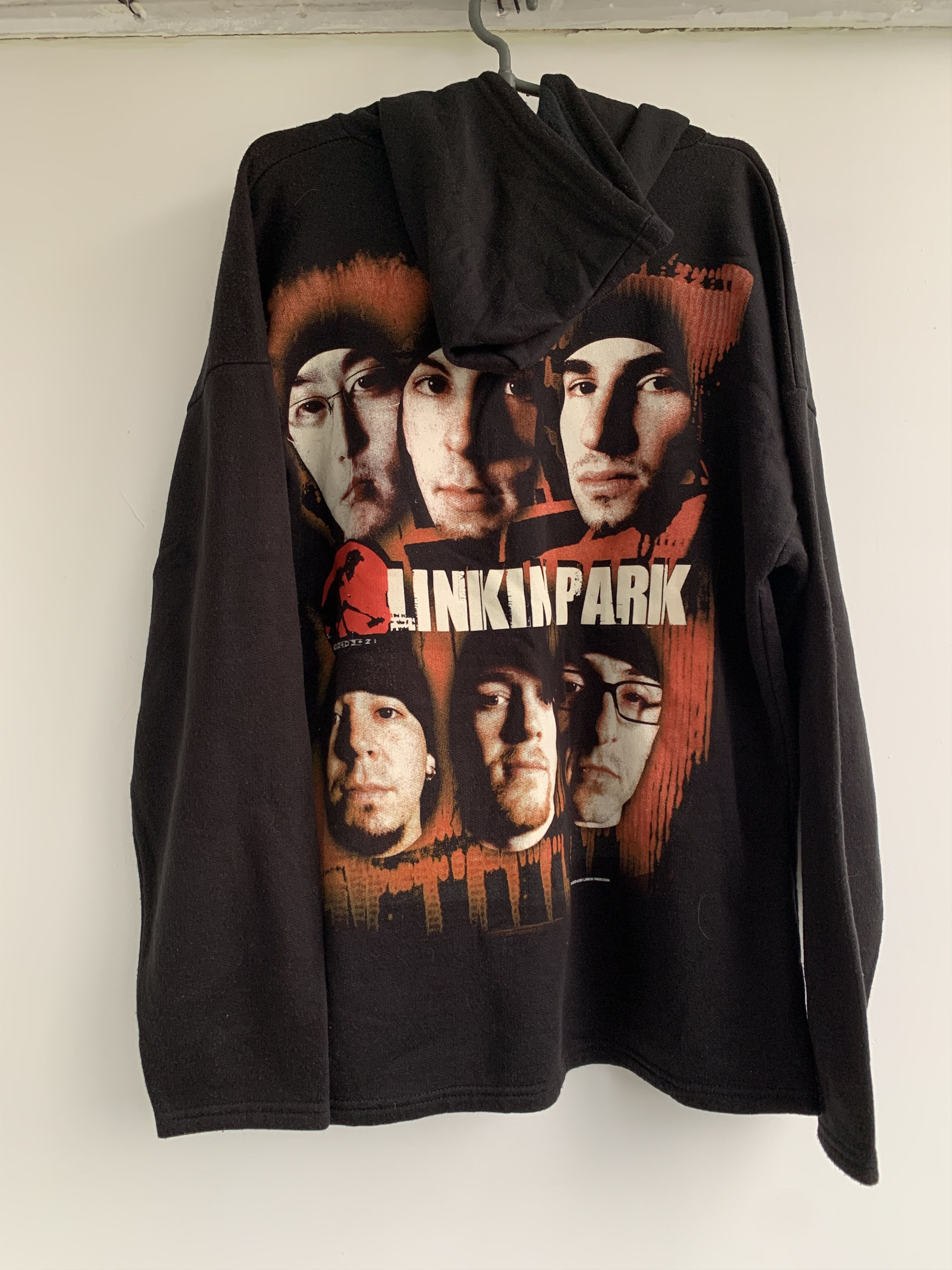 image of Rock Band x Vintage Linkin Park Vintage Hoodie in Black, Men's (Size XL)