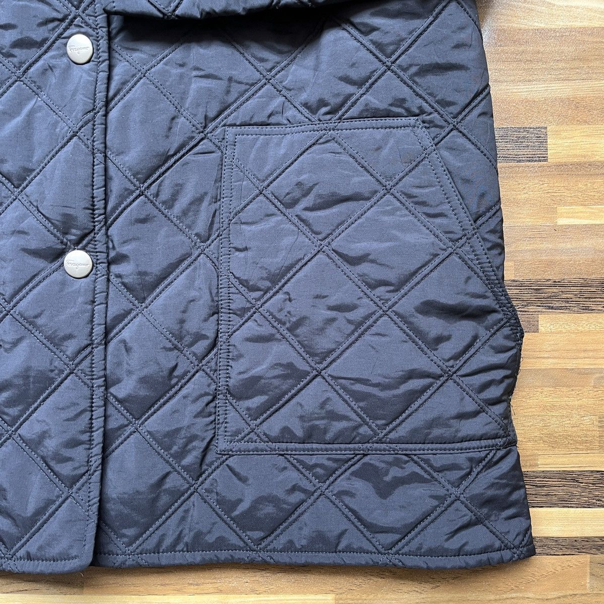 Salvatore Ferragamo Salvatore Ferragamo Quilted Jacket Made In Italy Size US M / EU 48-50 / 2 - 7 Thumbnail