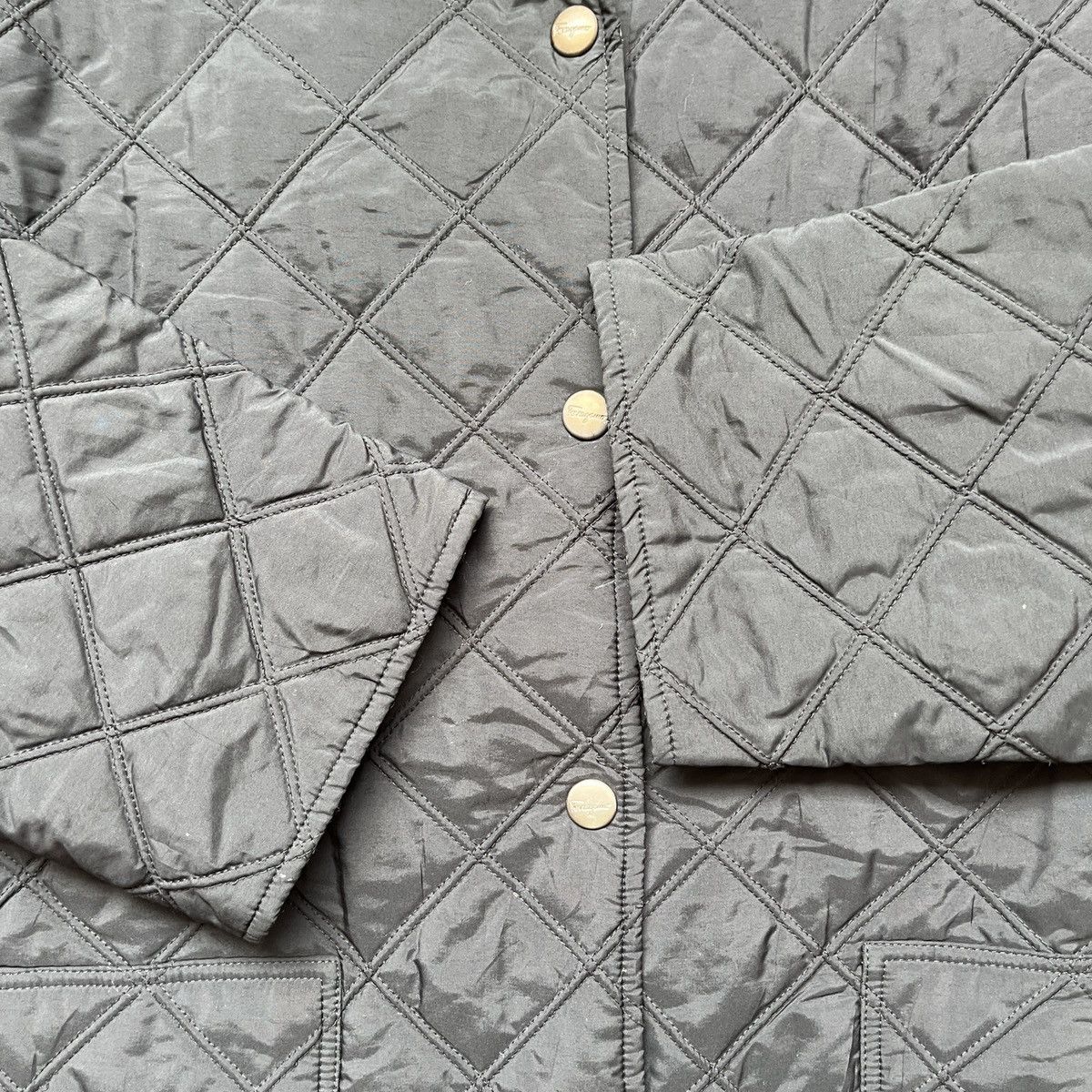 Salvatore Ferragamo Salvatore Ferragamo Quilted Jacket Made In Italy Size US M / EU 48-50 / 2 - 6 Thumbnail