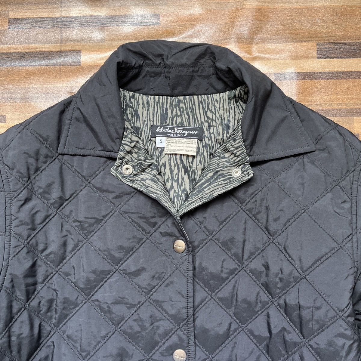 Salvatore Ferragamo Salvatore Ferragamo Quilted Jacket Made In Italy Size US M / EU 48-50 / 2 - 3 Thumbnail