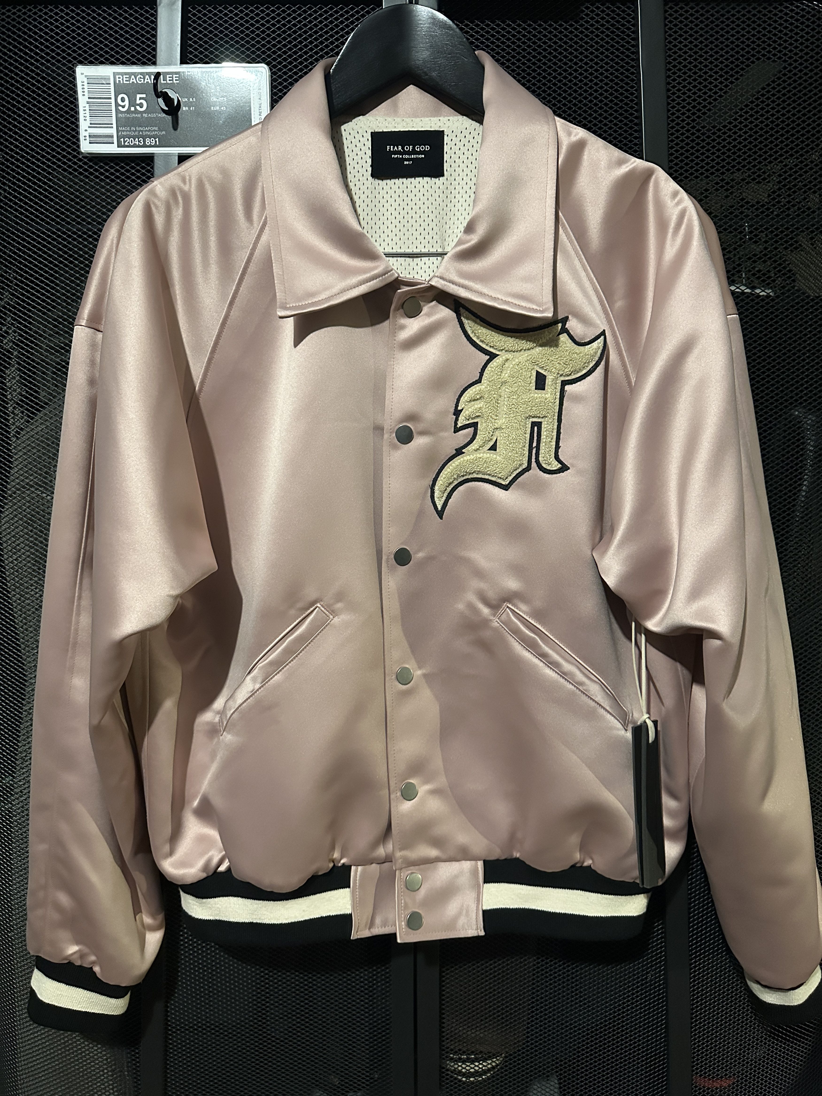 Fear of god baseball satin jacket 5th-