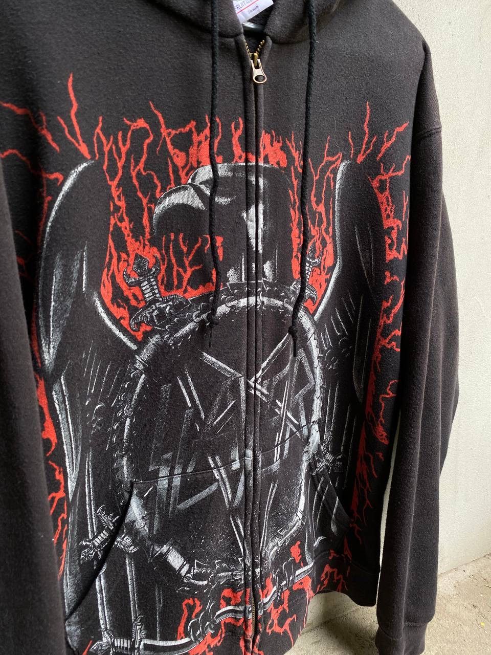 Slayer Vintage Slayer Zip Hoodie Over Print Size US M / EU 48-50 / 2 - 2 Thumbnail